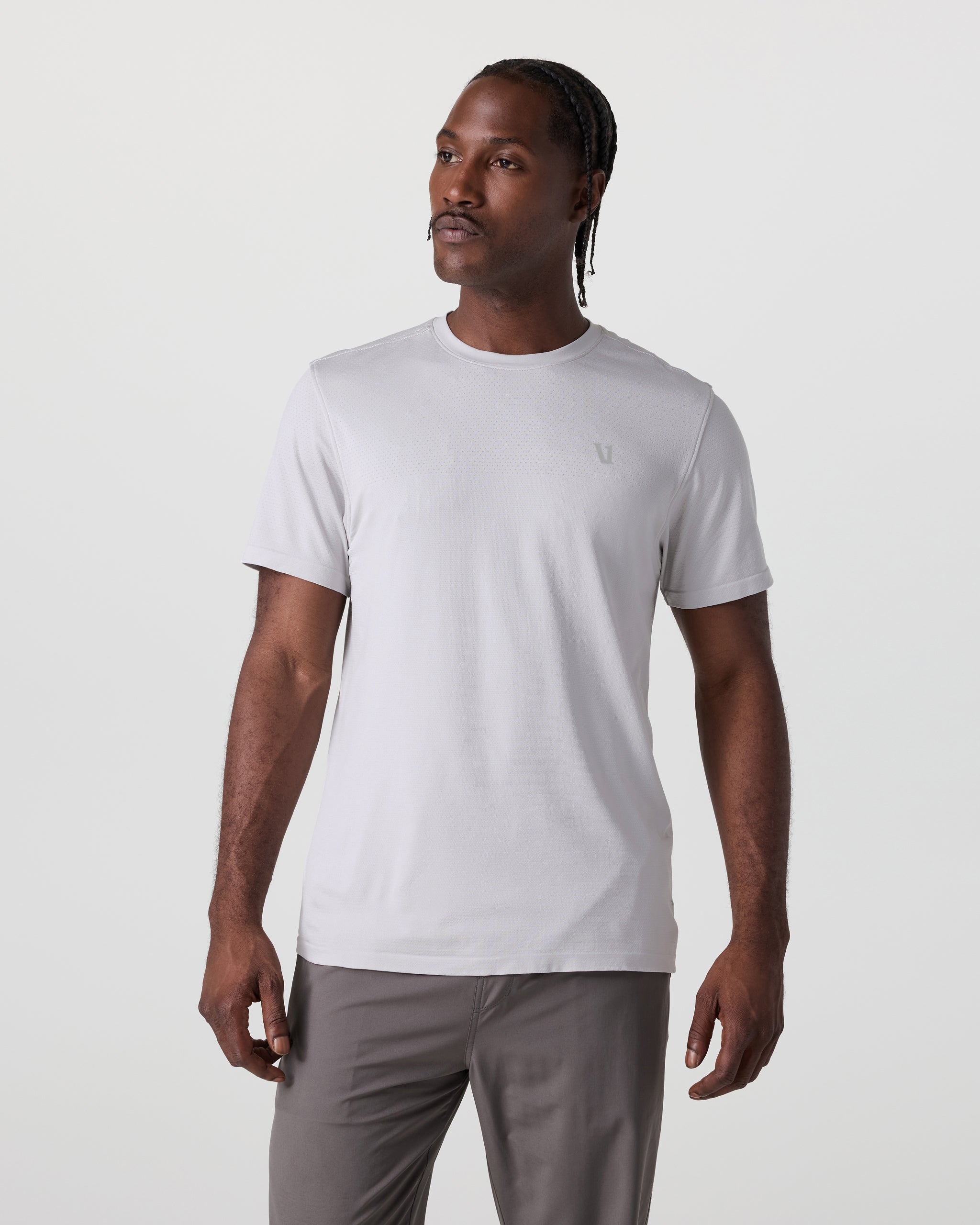 Short Sleeve Clearview Seamless Tee | Frost Grey - Image 2