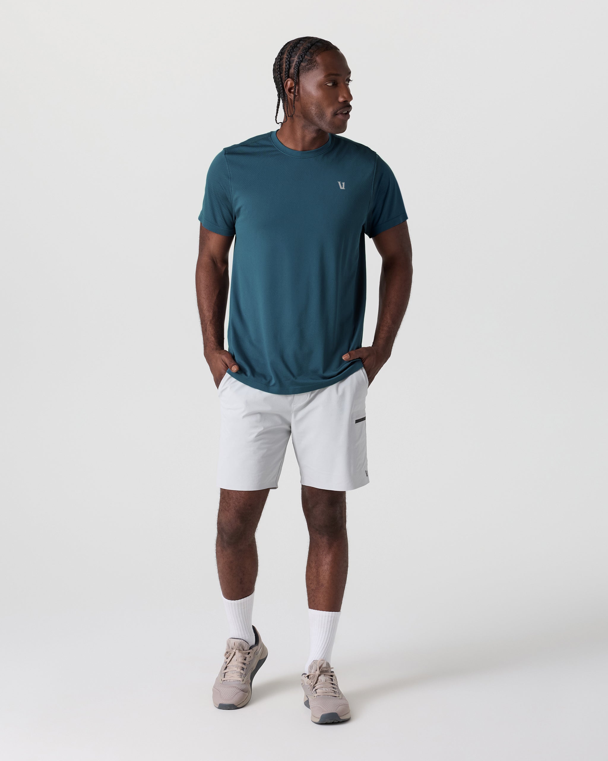 Short Sleeve Clearview Seamless Tech Tee | Pacific - Image 4
