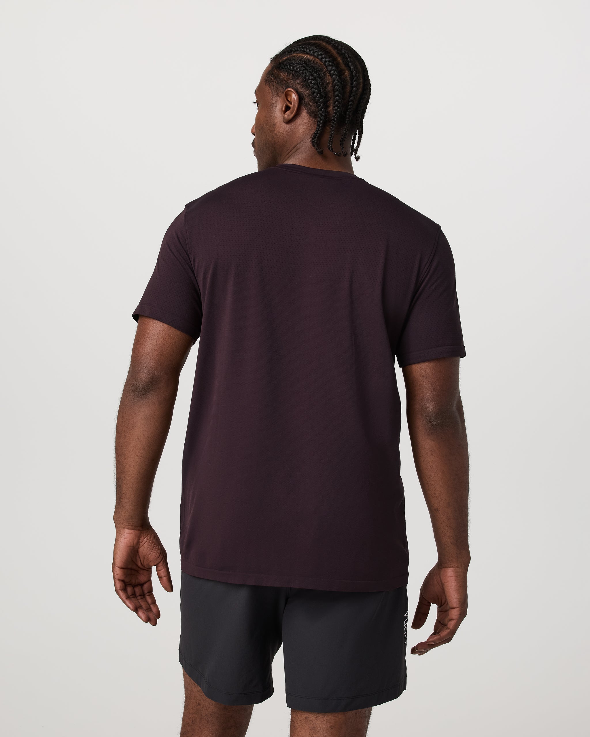 Short Sleeve Clearview Seamless Tee | Raisin - Image 3