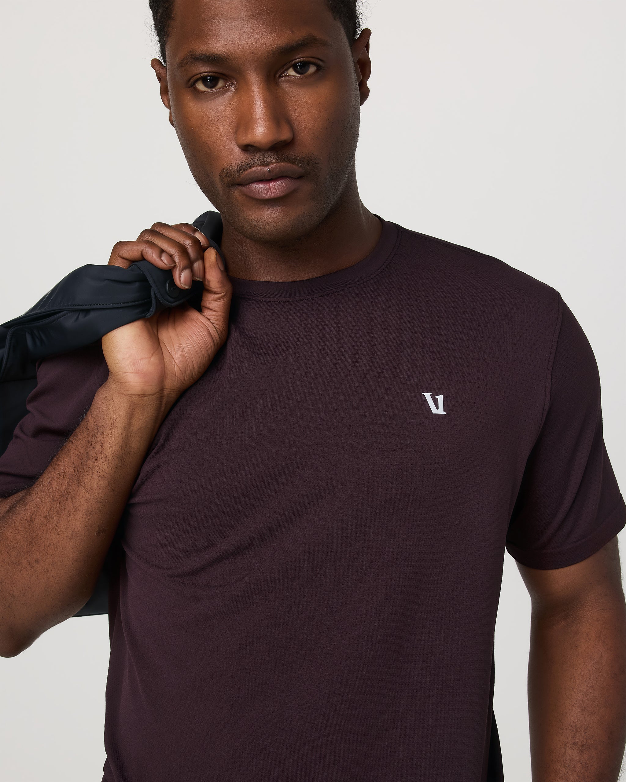 Short Sleeve Clearview Seamless Tee | Raisin - Image 2