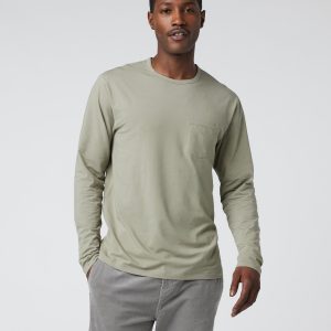 Long Sleeve Men's Feather Tee | Metal