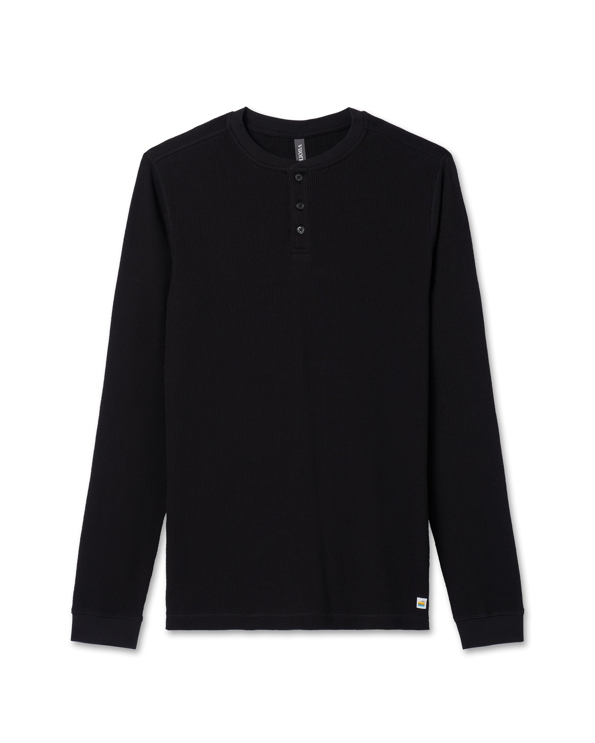Waffle Henley | Black - Image 6