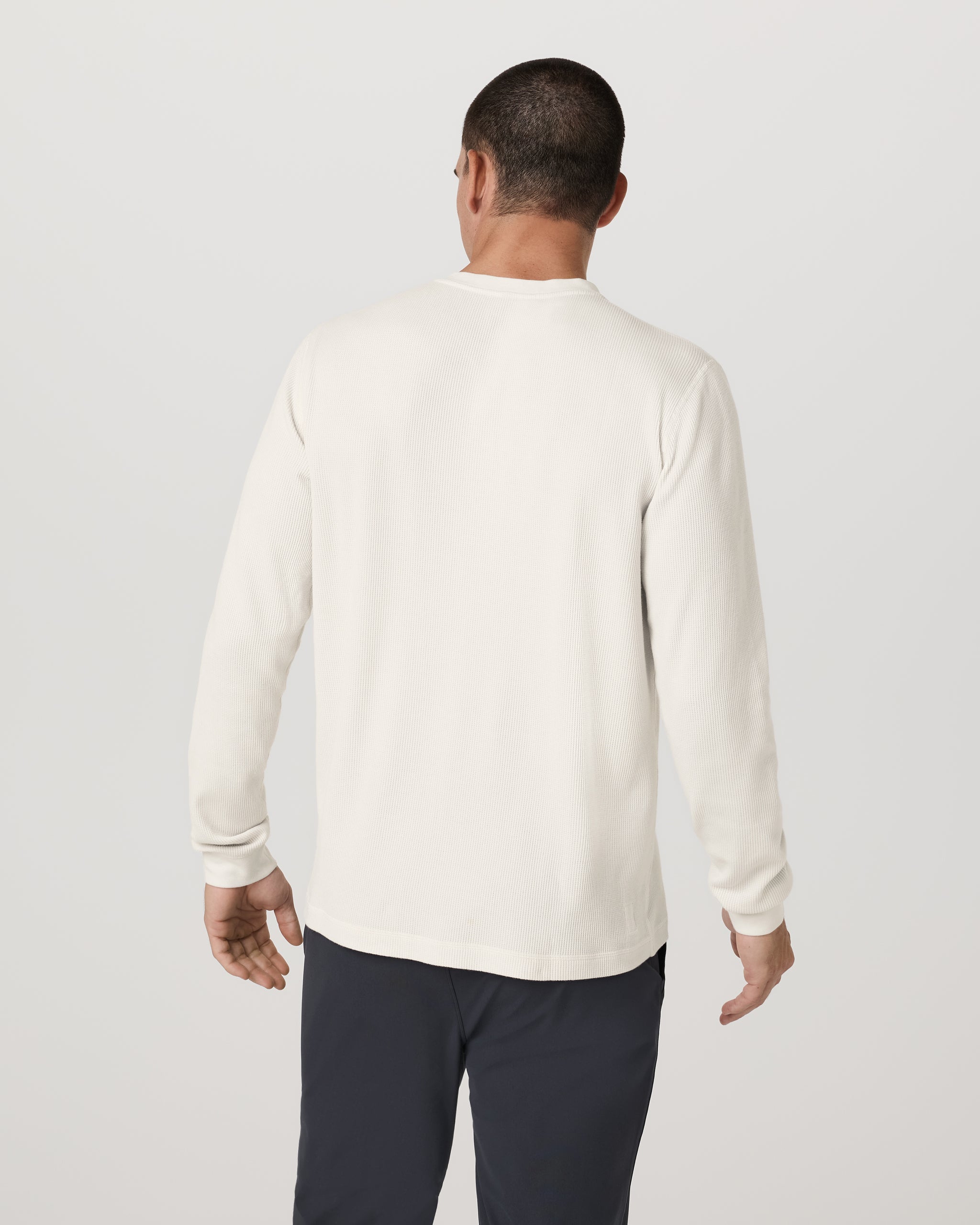 Waffle Henley | Marshmallow - Image 3
