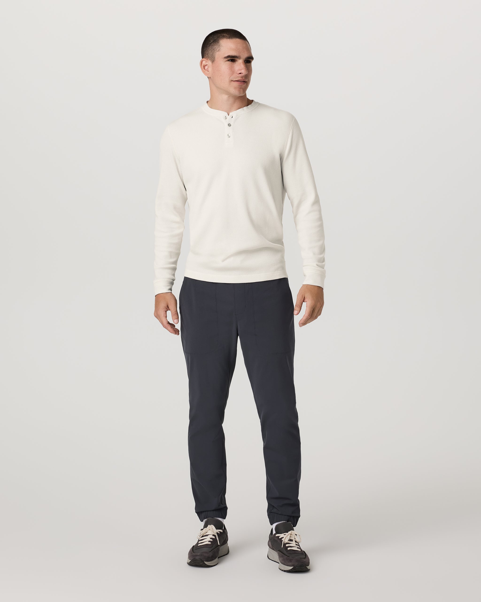Waffle Henley | Marshmallow - Image 4