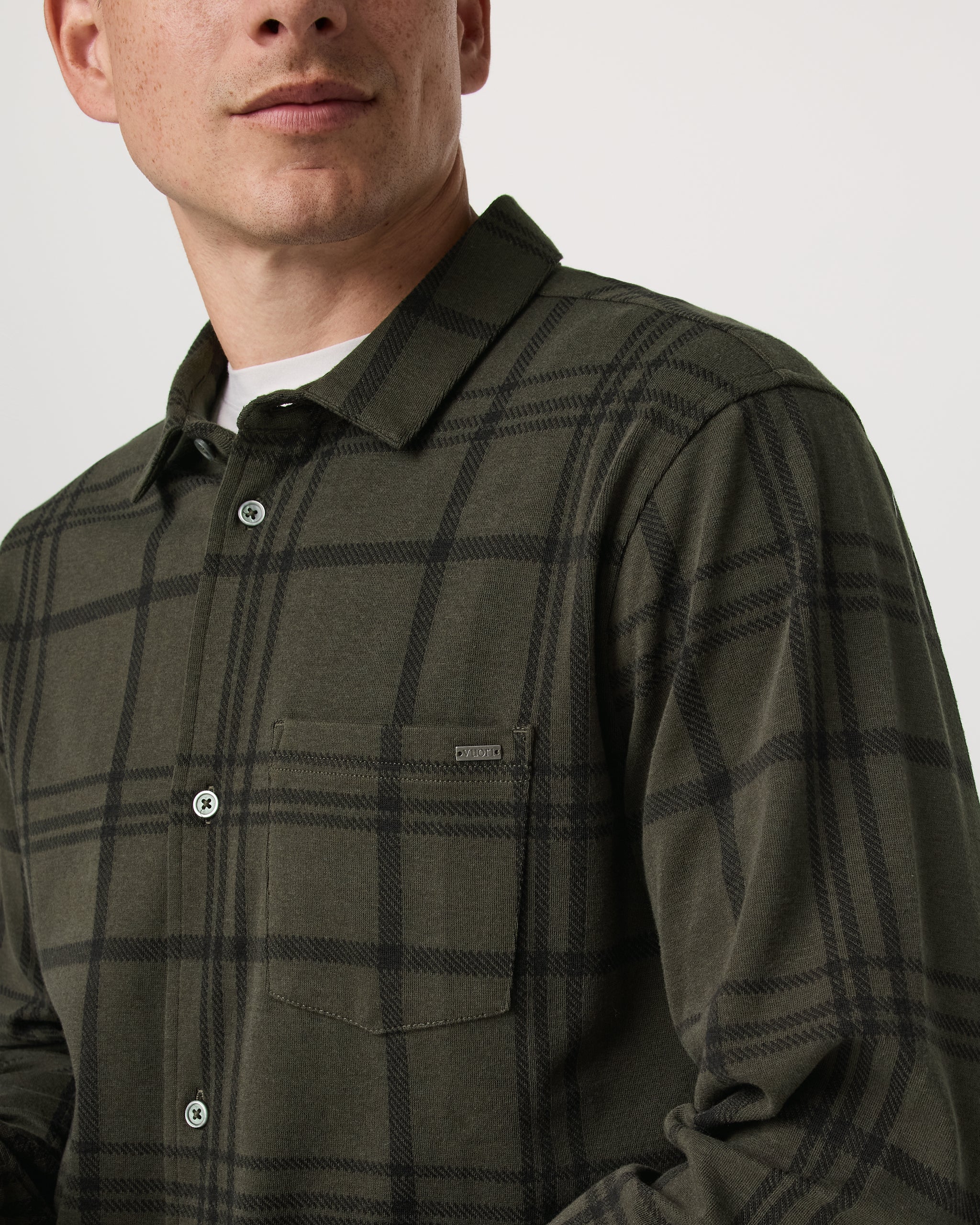 Seaview Plaid Button Down Shirt | Dark Oregano - Image 3