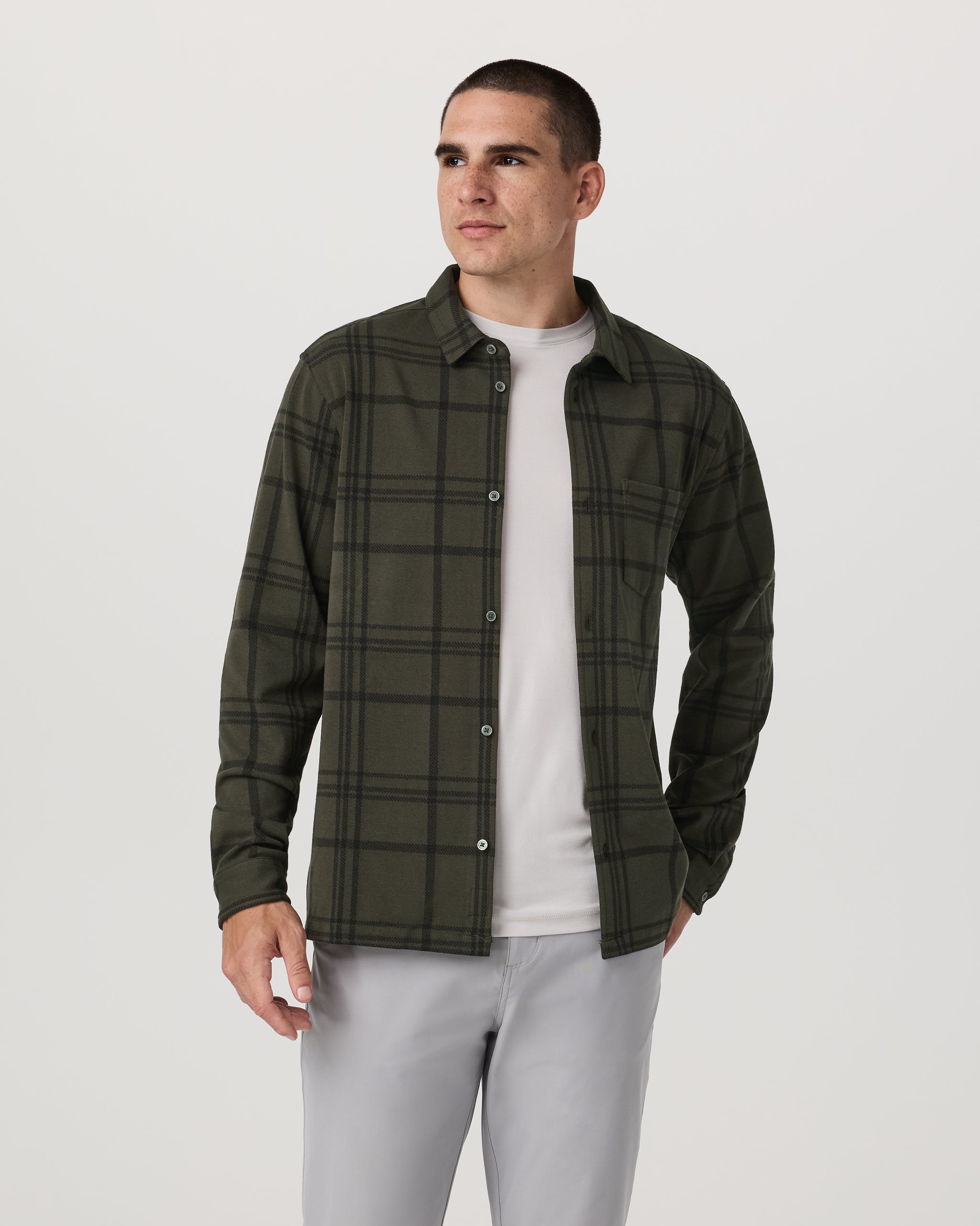 Seaview Plaid Button Down Shirt | Dark Oregano - Image 2