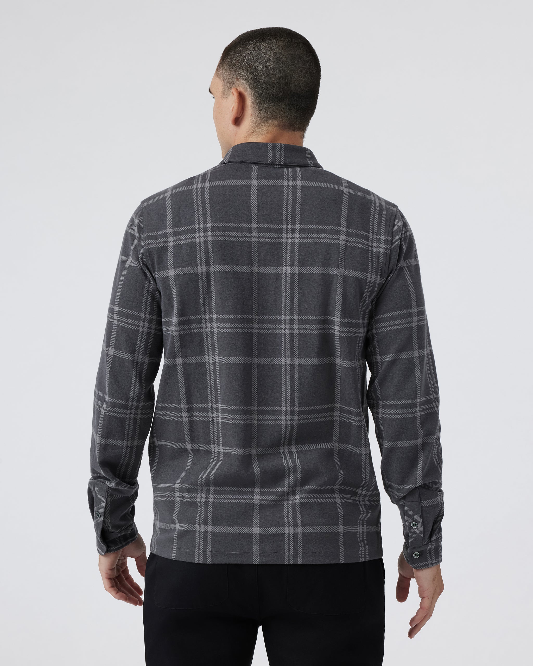 Seaview Plaid Button Down Shirt | Dark Pewter - Image 2