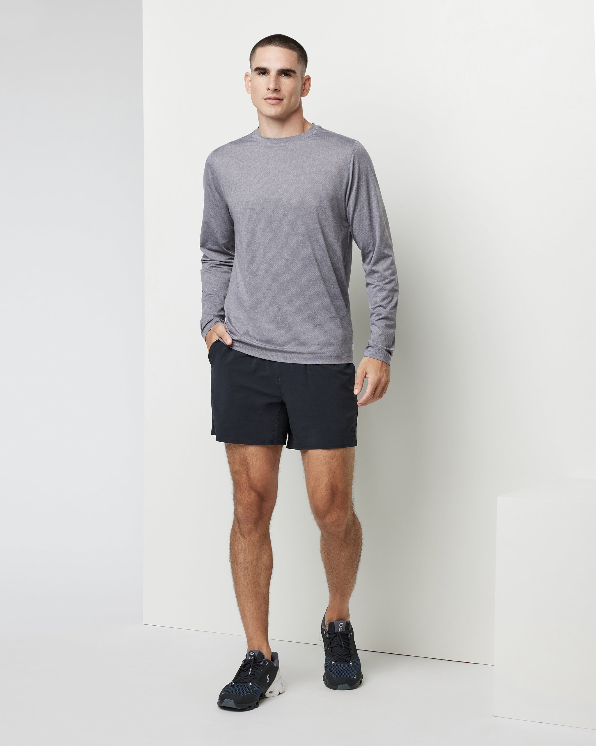 Long Sleeve Tradewind Performance Tee 2.0 | Port Heather - Image 5