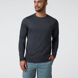 Long Sleeve Tradewind Performance Tee 2.0 | Black Heather