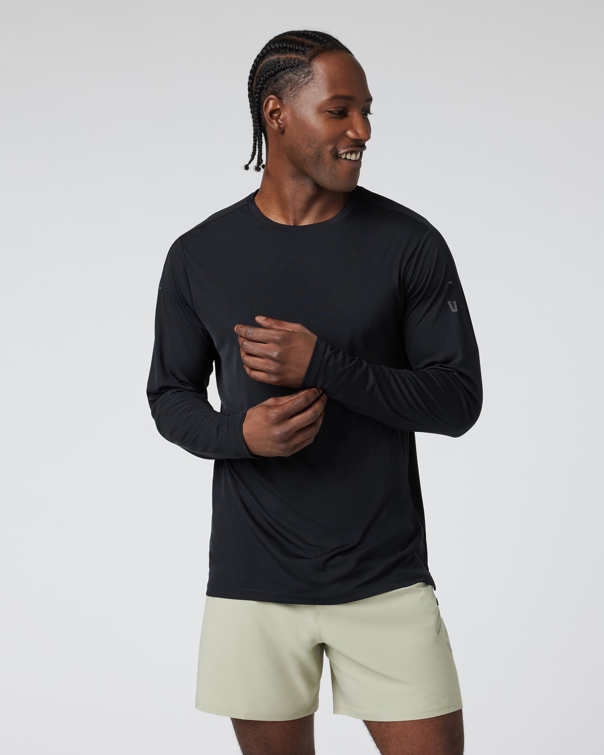 Long Sleeve Terra Run Tee | Black - Image 5