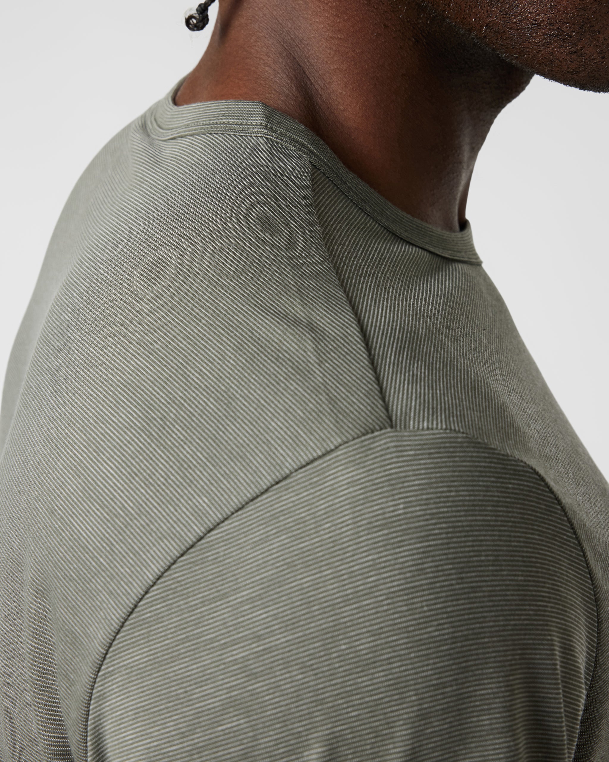 Short Sleeve Marina Stripe Tee | Oregano - Image 2