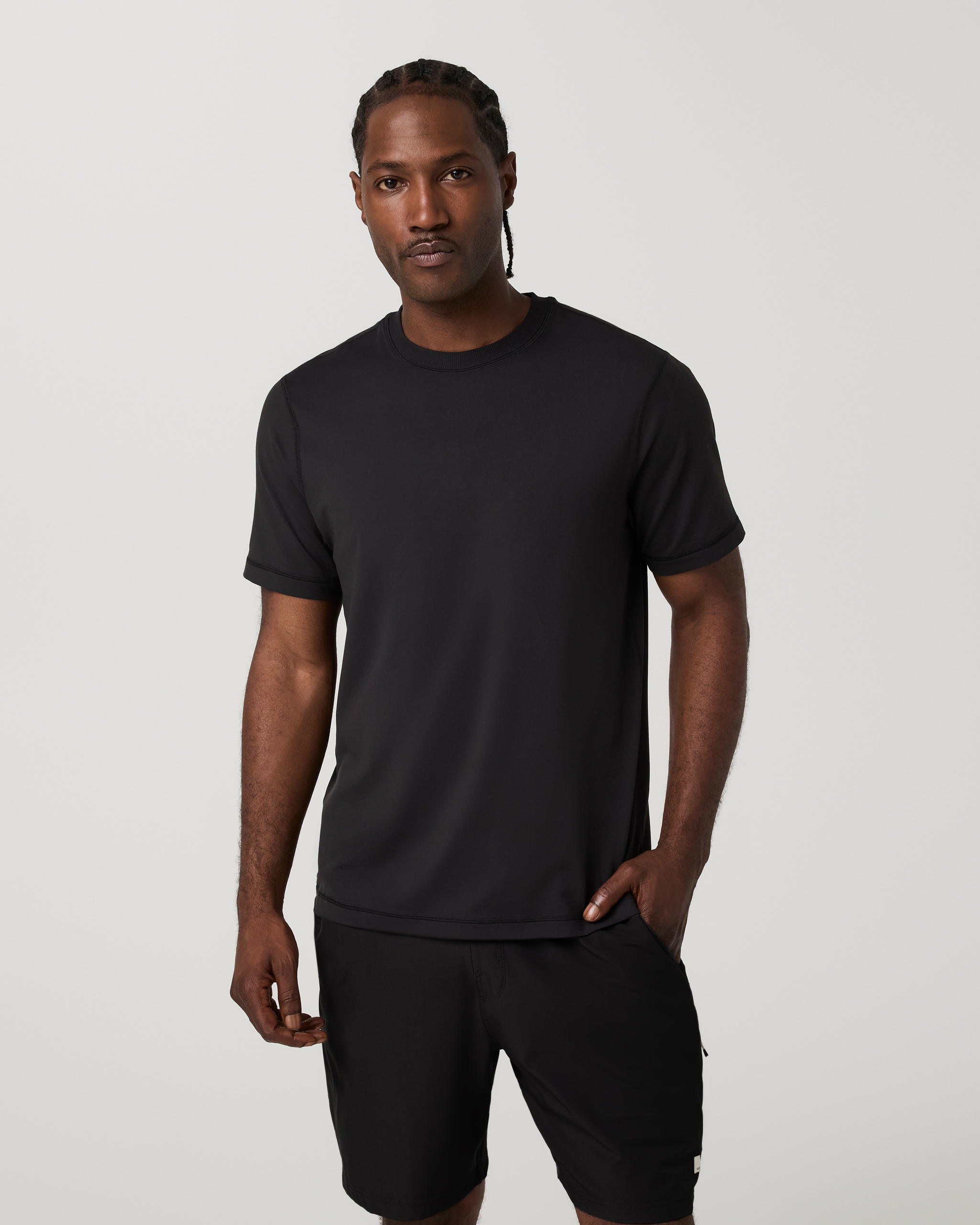 Short Sleeve Ponto Performance Tee | Black