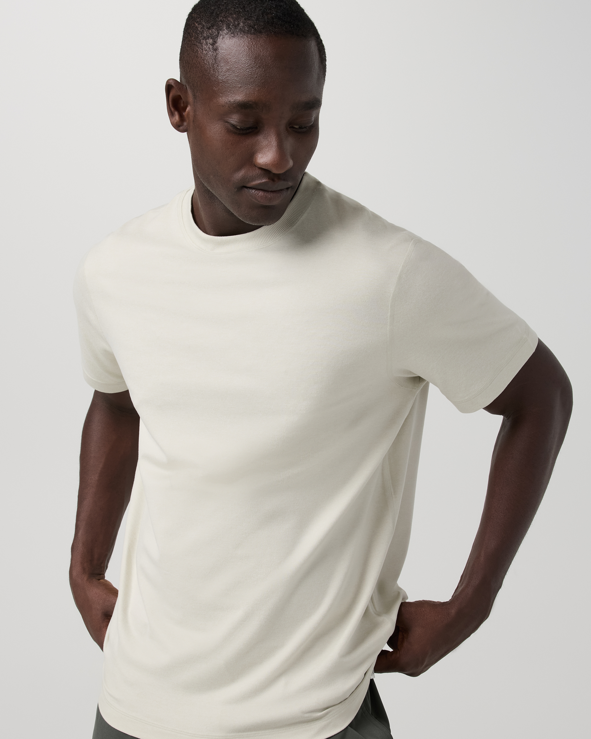 Short Sleeve Ponto Performance Tee | Sandalwood Heather
