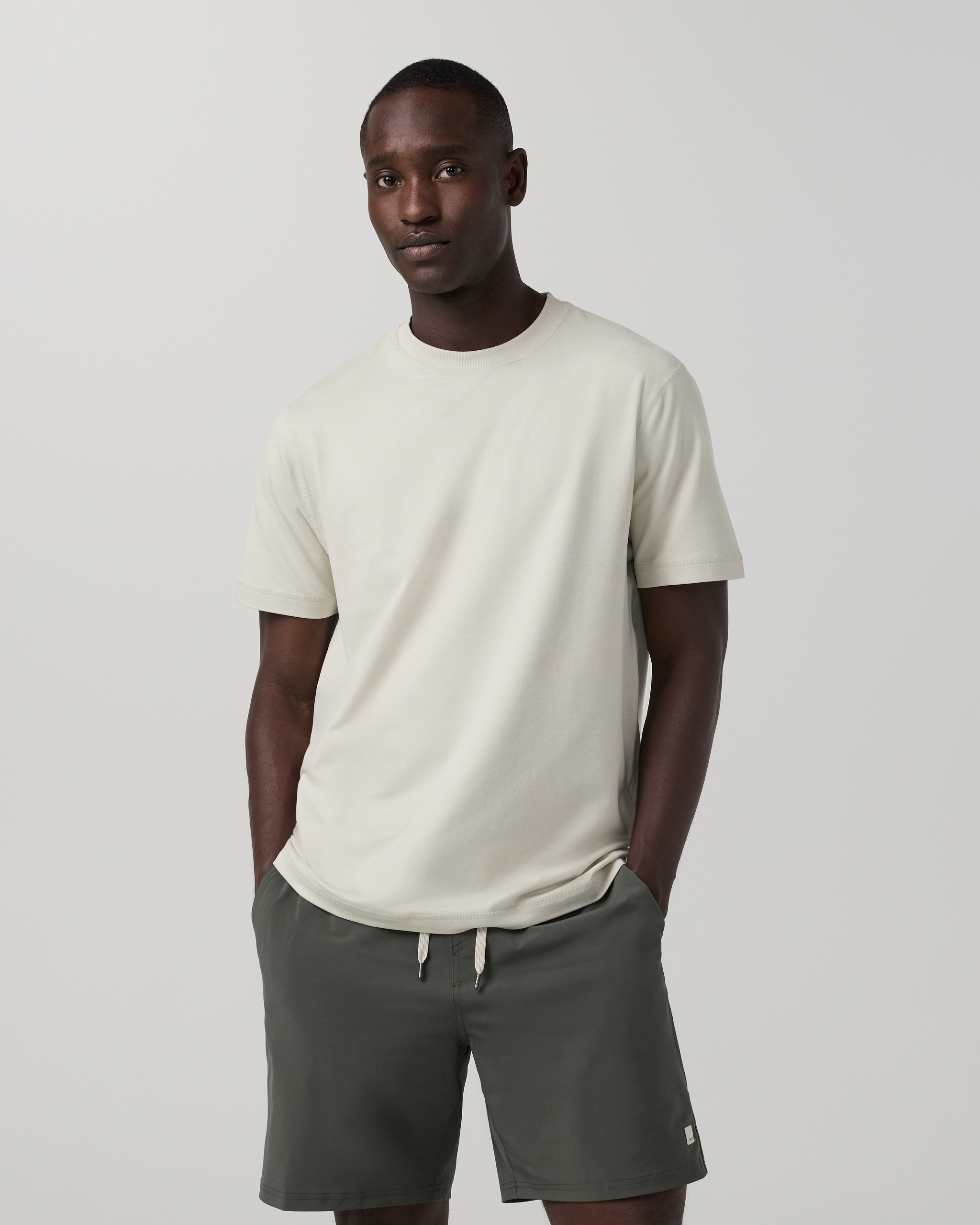 Short Sleeve Ponto Performance Tee | Sandalwood Heather - Image 5