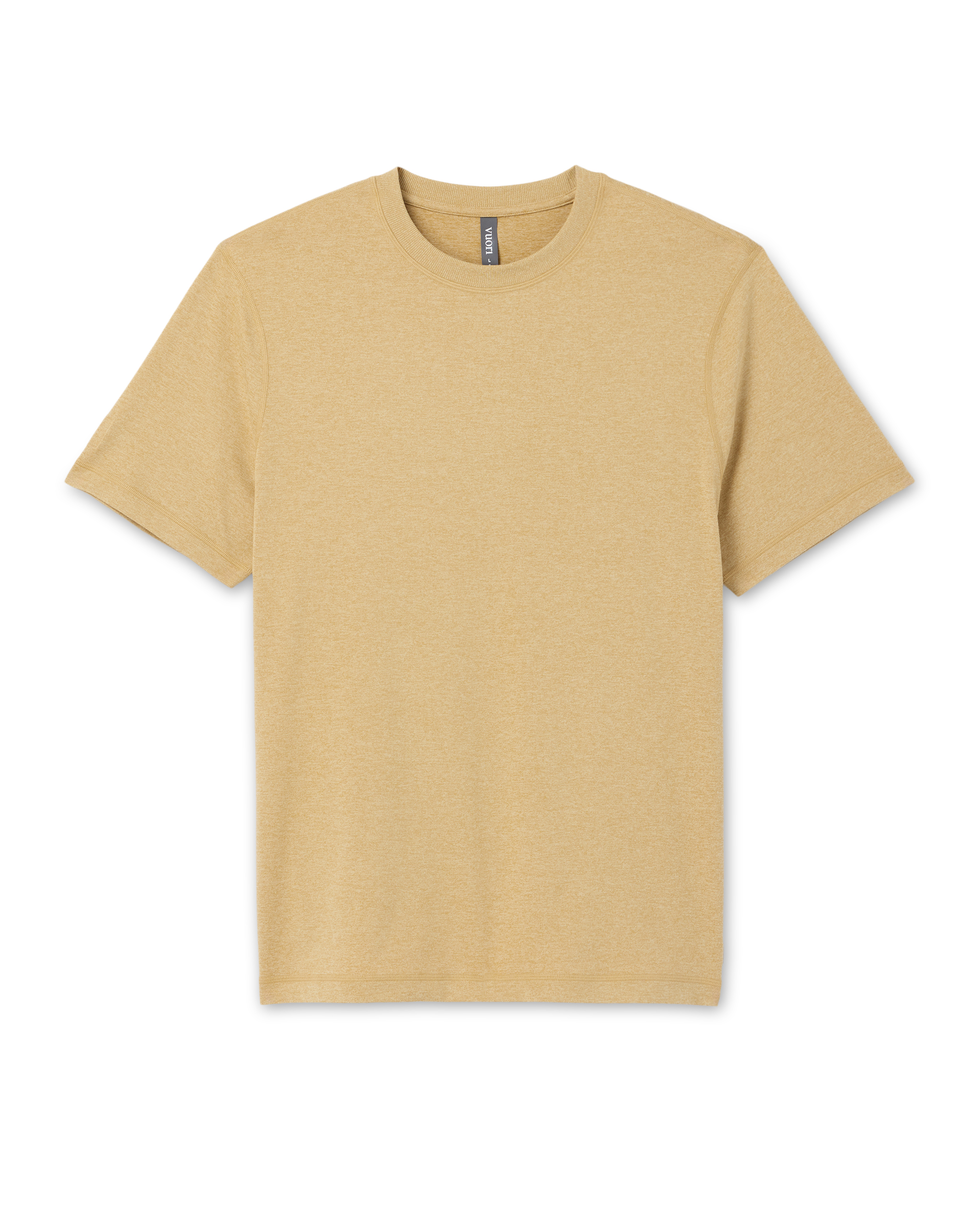 Short Sleeve Ponto Performance Tee | Golden Brown Heather - Image 6