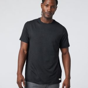 Short Sleeve Ponto Performance Tee | Black Heather