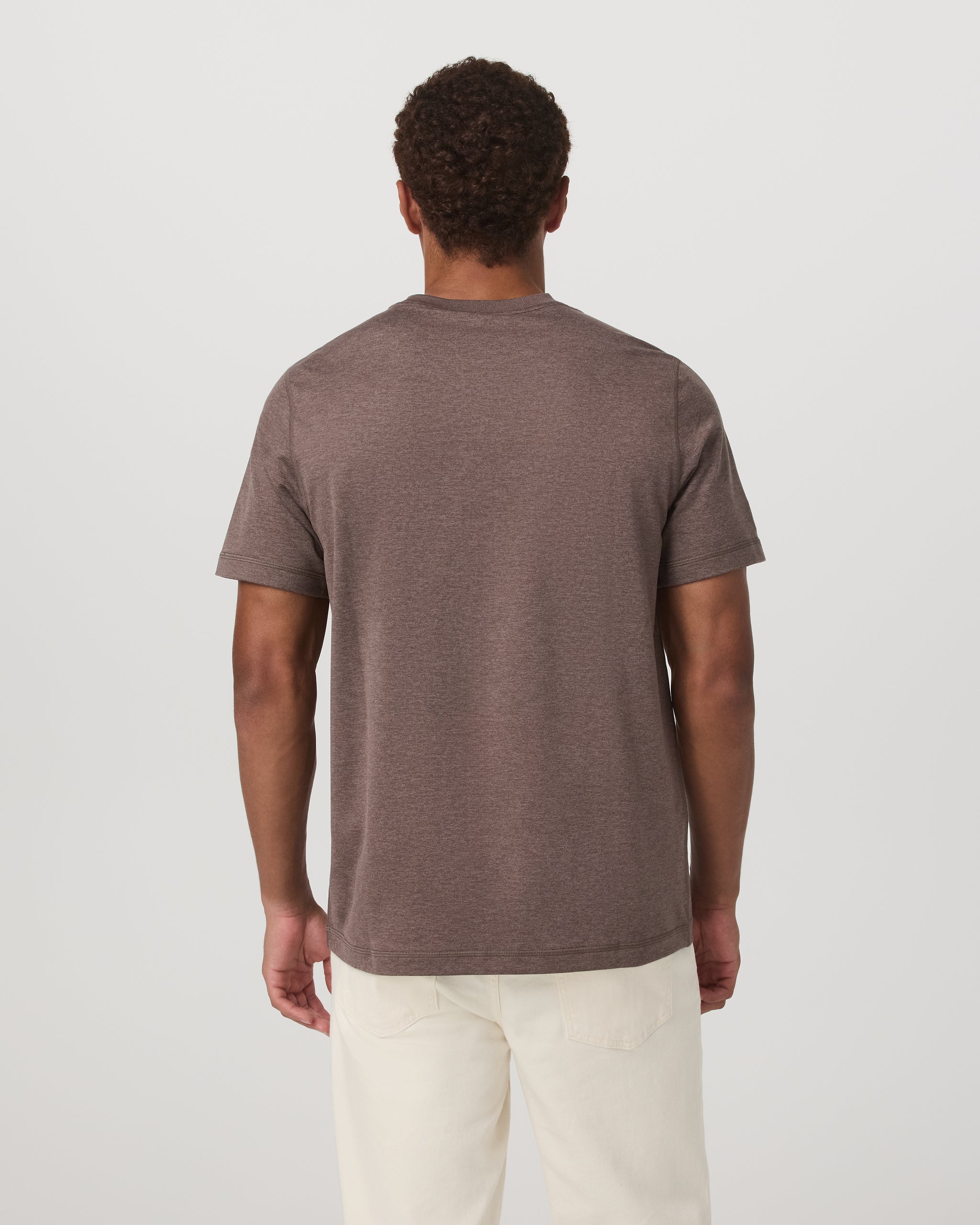 Short Sleeve Ponto Performance Tee | Elm Heather - Image 3
