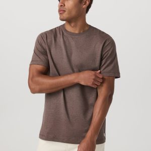 Short Sleeve Ponto Performance Tee | Elm Heather