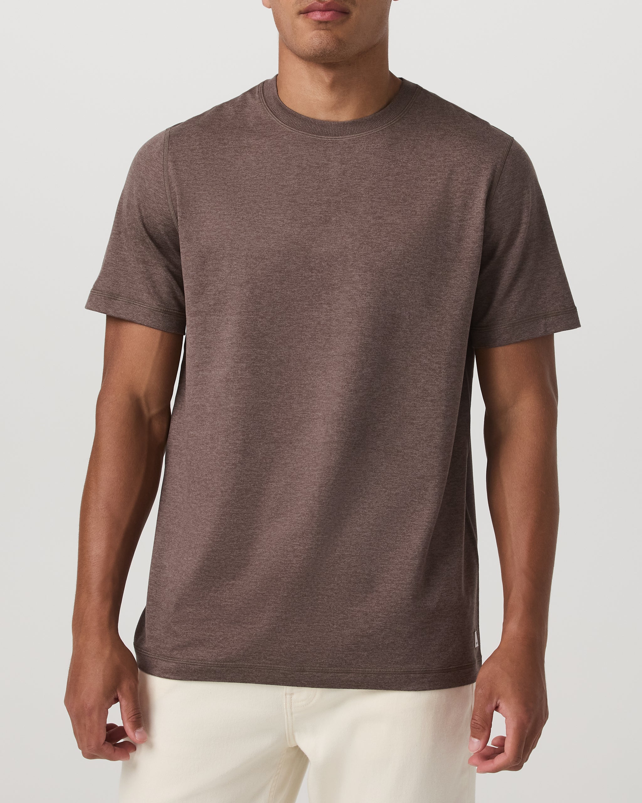 Short Sleeve Ponto Performance Tee | Elm Heather - Image 2