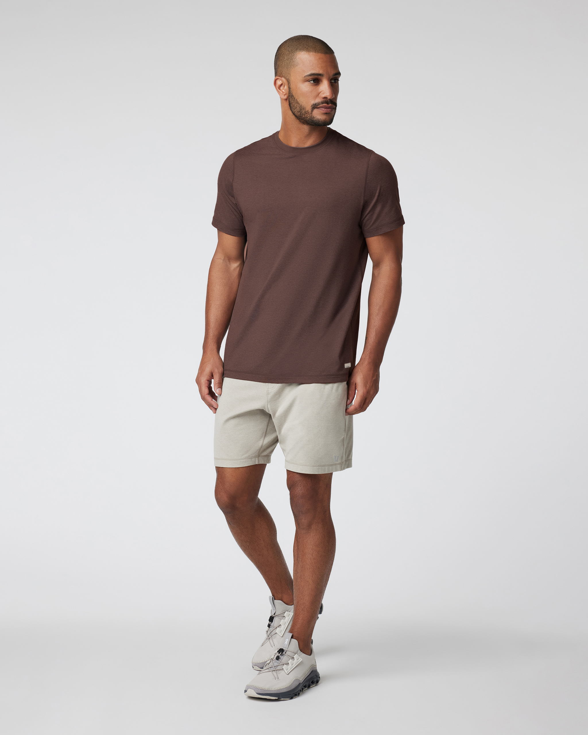 Short Sleeve Ponto Performance Tee | Java Heather - Image 2