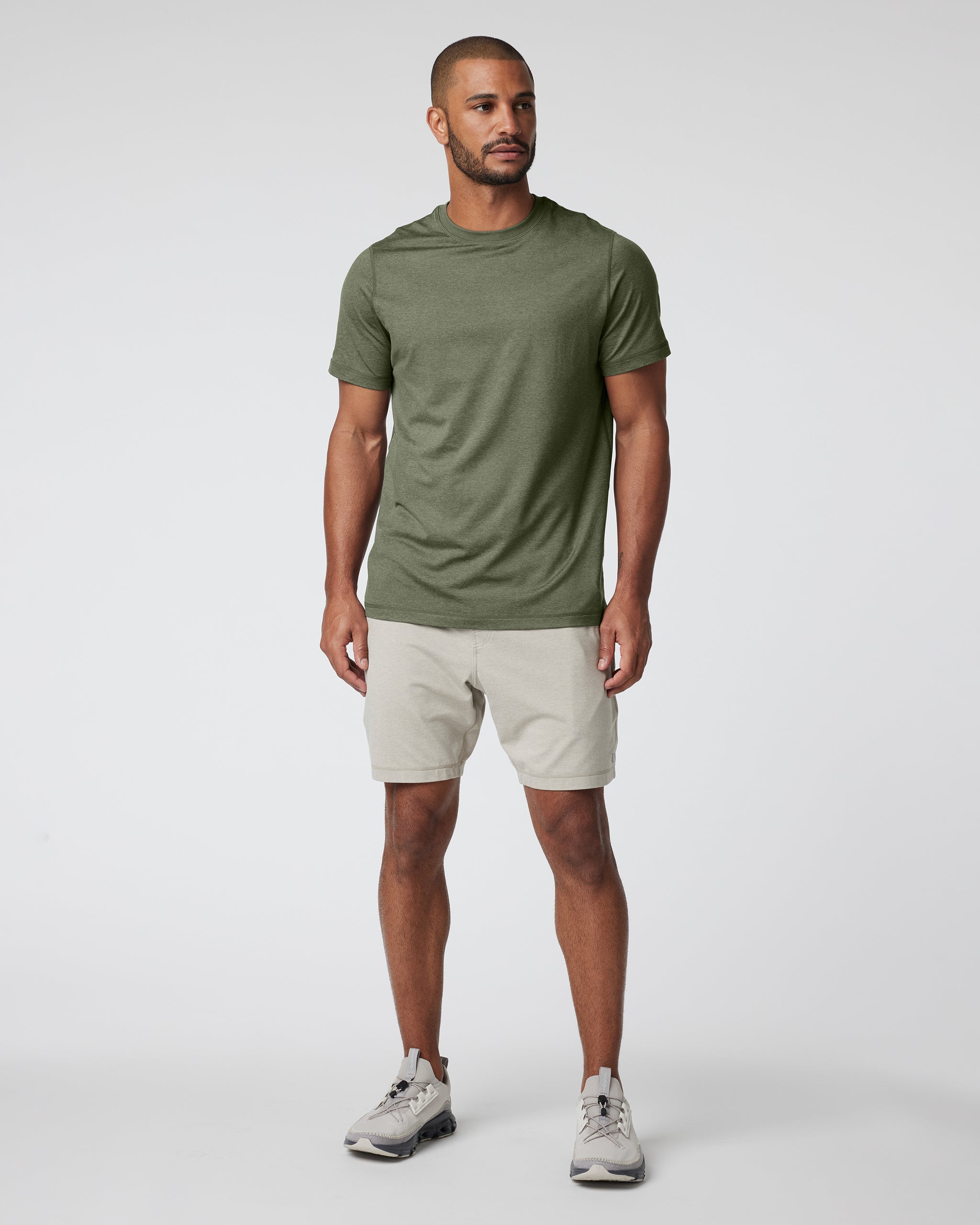 Short Sleeve Ponto Performance Tee | Dark Metal Heather - Image 4