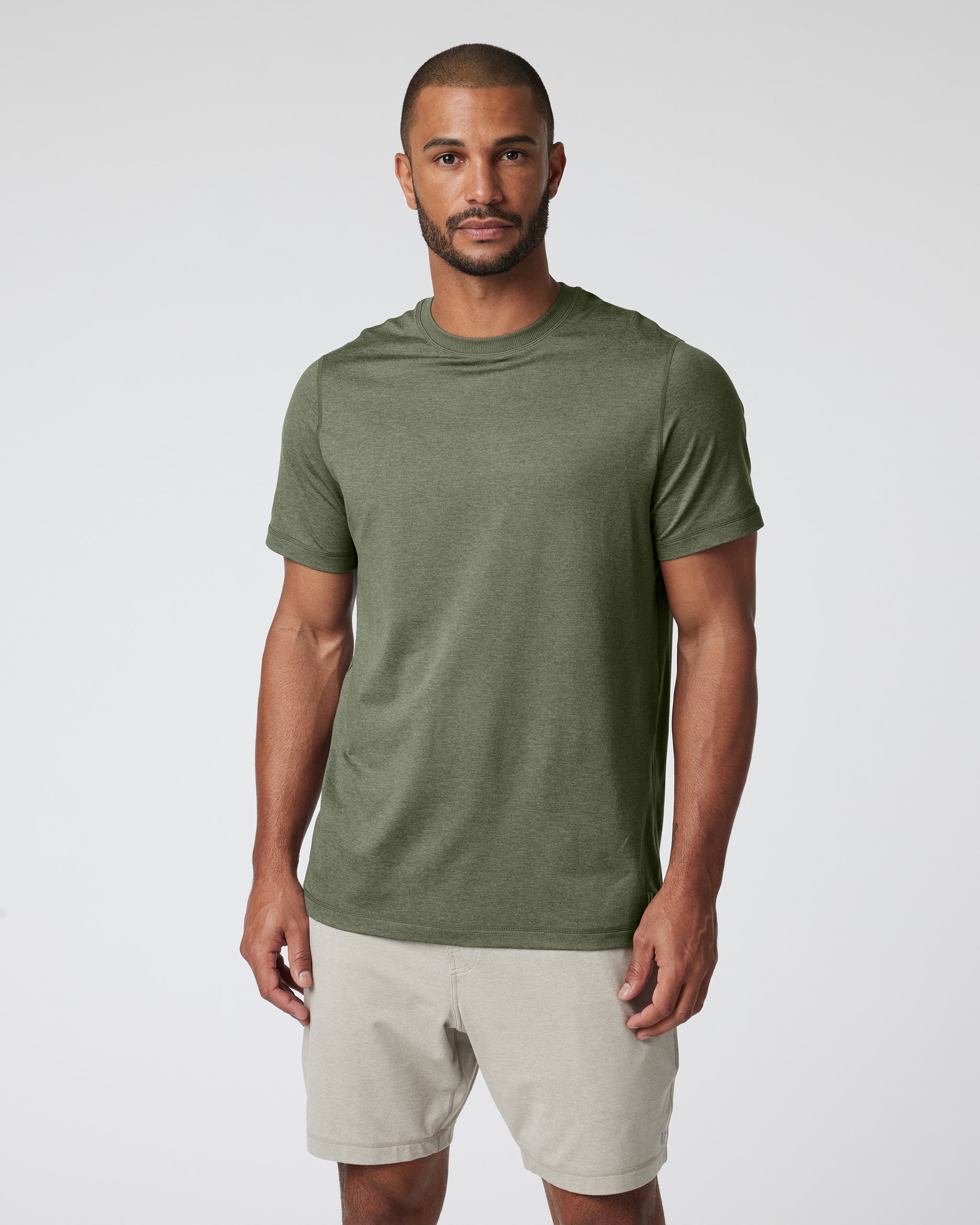 Short Sleeve Ponto Performance Tee | Dark Metal Heather