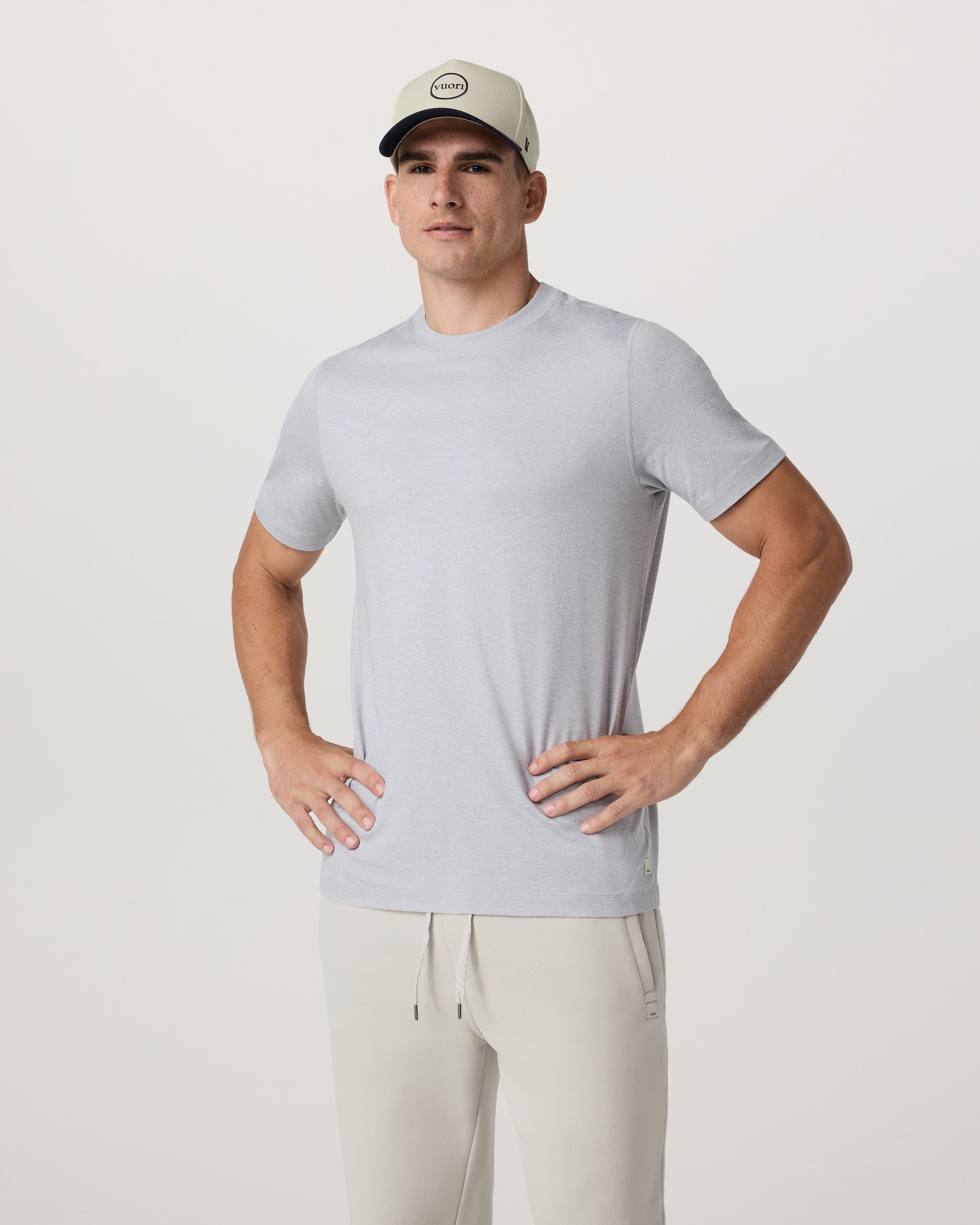 Short Sleeve Ponto Performance Tee | Platinum Heather - Image 4