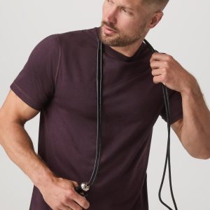 Short Sleeve Ponto Performance Tee | Raisin Heather