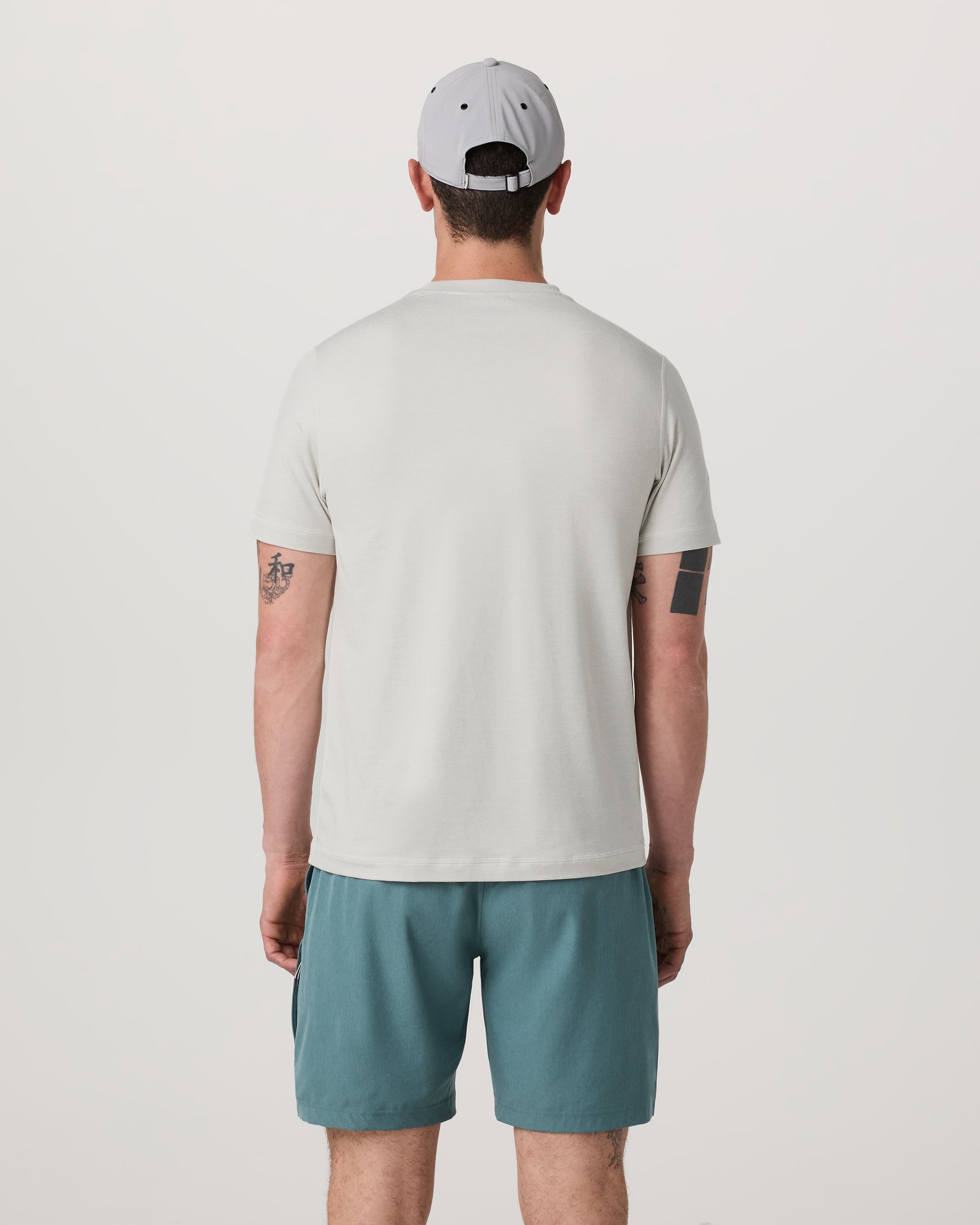 Short Sleeve Ponto Performance Tee | Salt Heather - Image 3