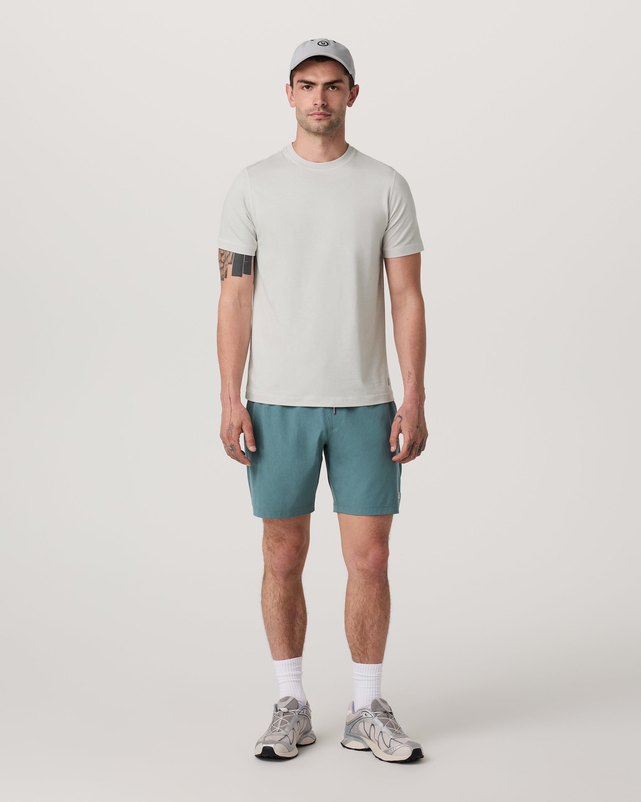Short Sleeve Ponto Performance Tee | Salt Heather - Image 4