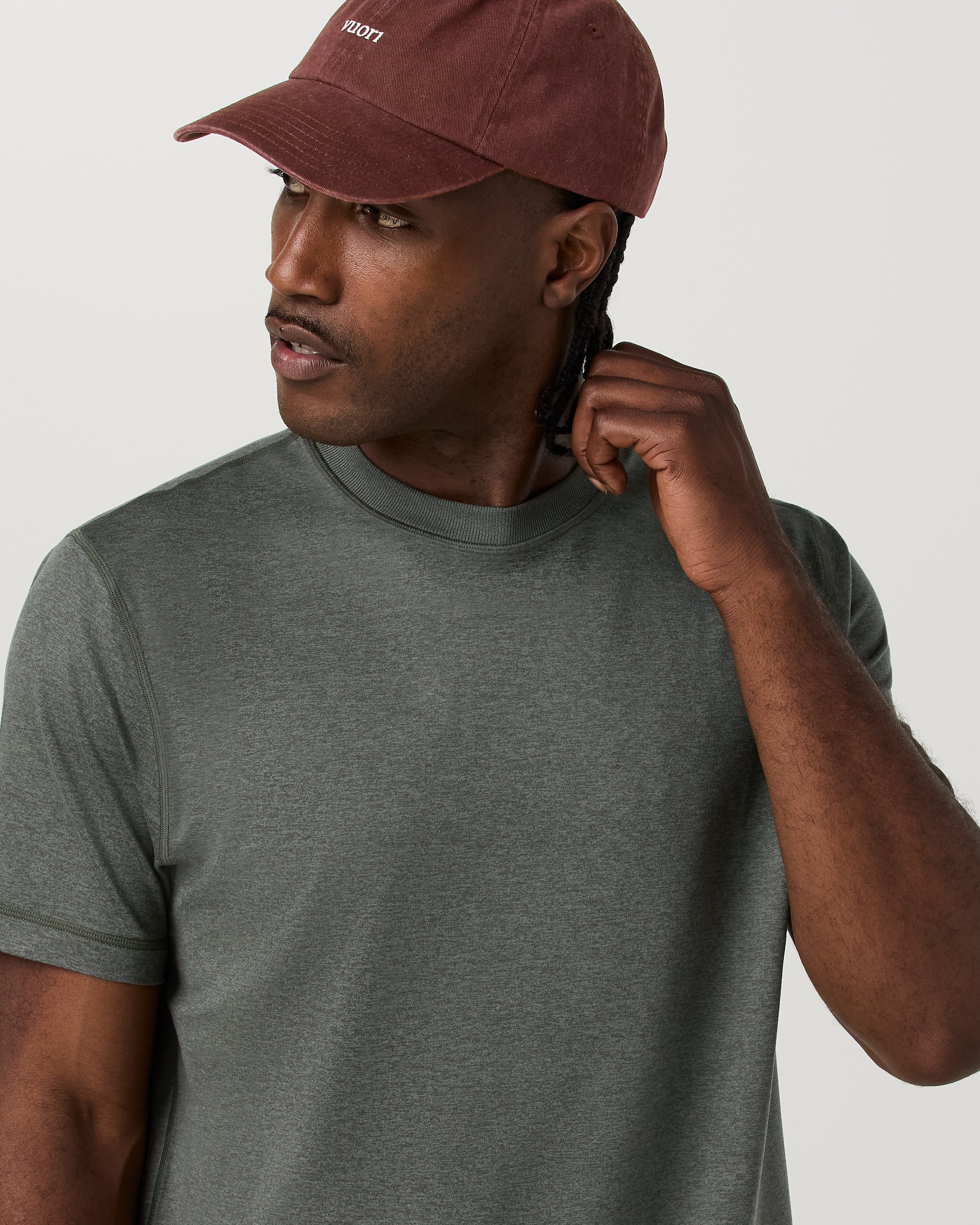 Short Sleeve Ponto Performance Tee | Army Heather - Image 2