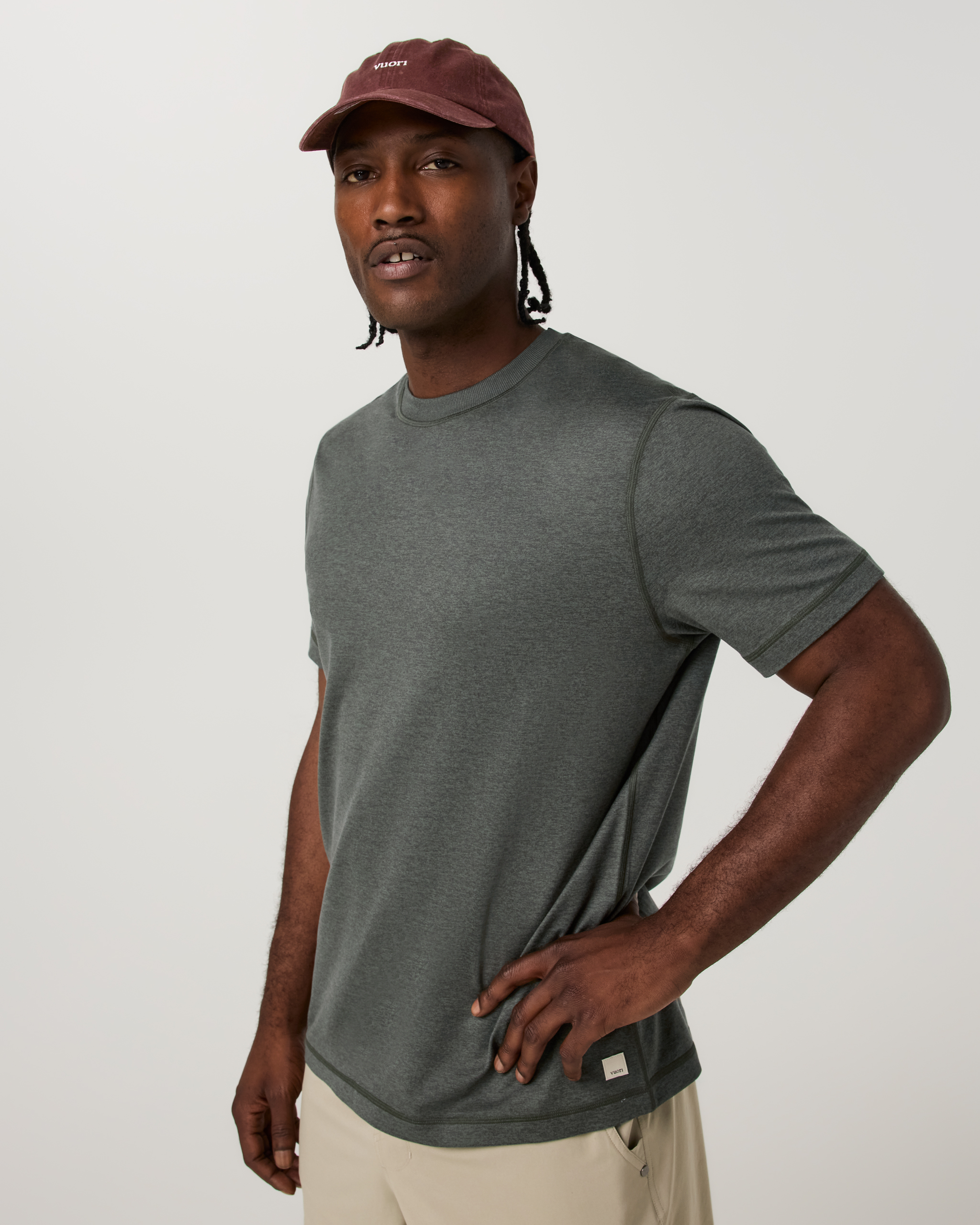 Short Sleeve Ponto Performance Tee | Army Heather - Image 5