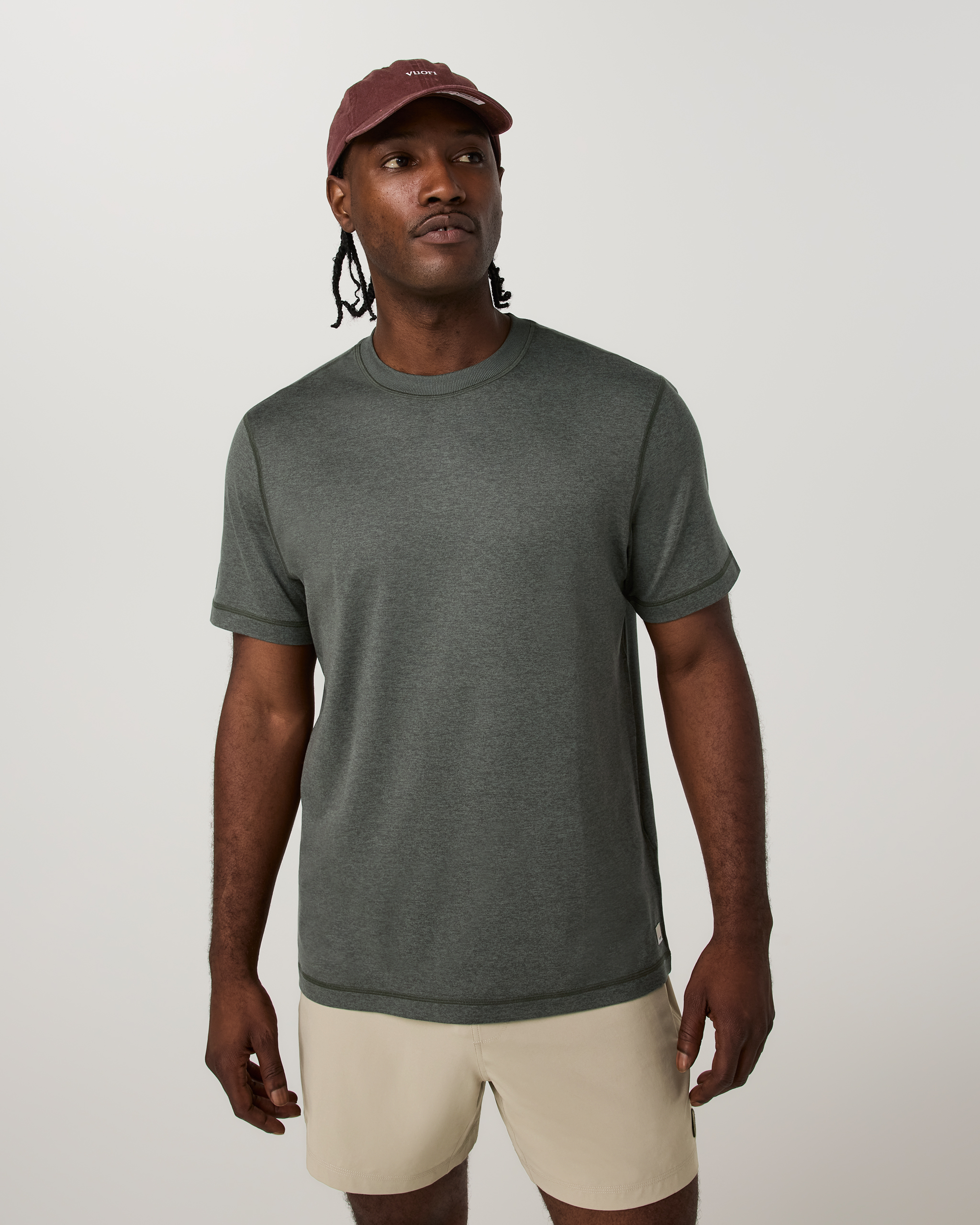 Short Sleeve Ponto Performance Tee | Army Heather