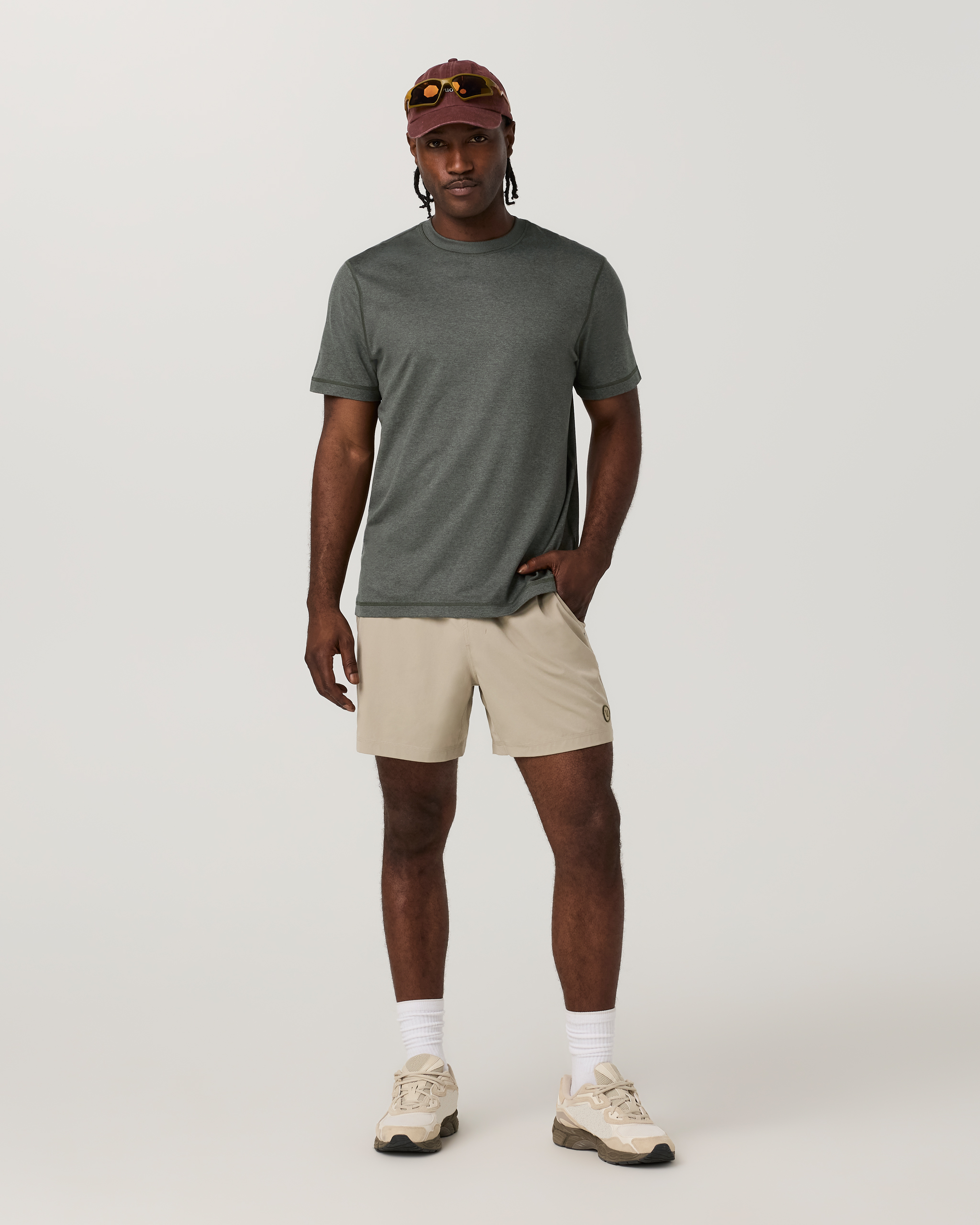 Short Sleeve Ponto Performance Tee | Army Heather - Image 3