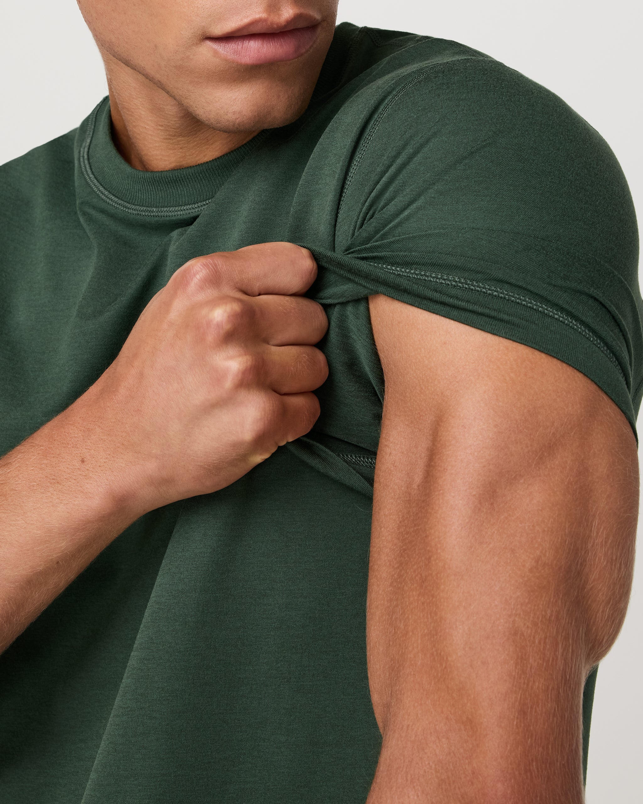 Short Sleeve Ponto Performance Tee | Spruce Heather - Image 2
