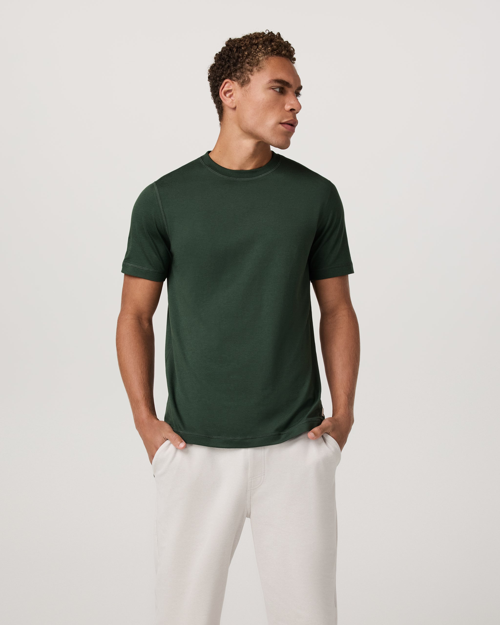 Short Sleeve Ponto Performance Tee | Spruce Heather