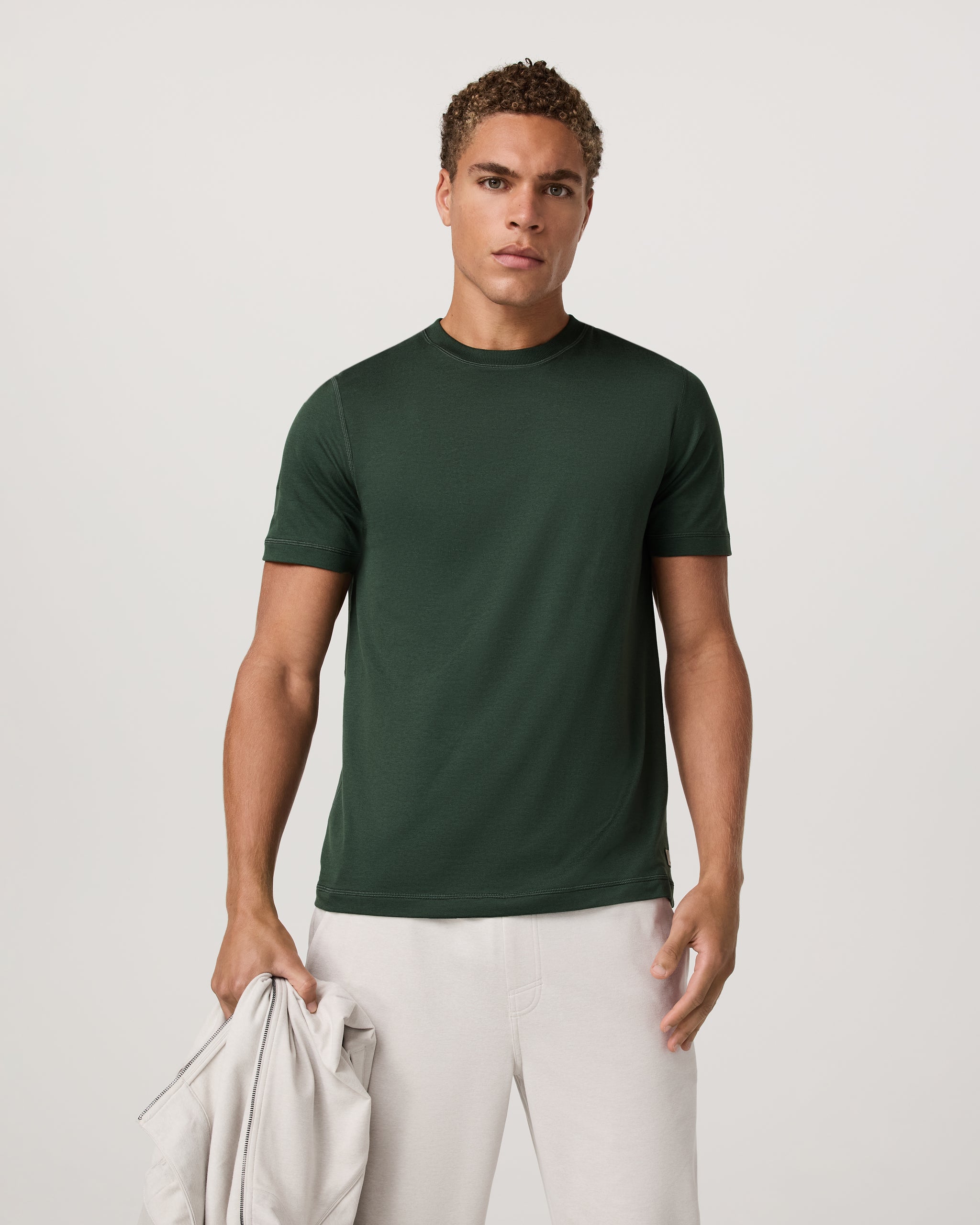 Short Sleeve Ponto Performance Tee | Spruce Heather - Image 5