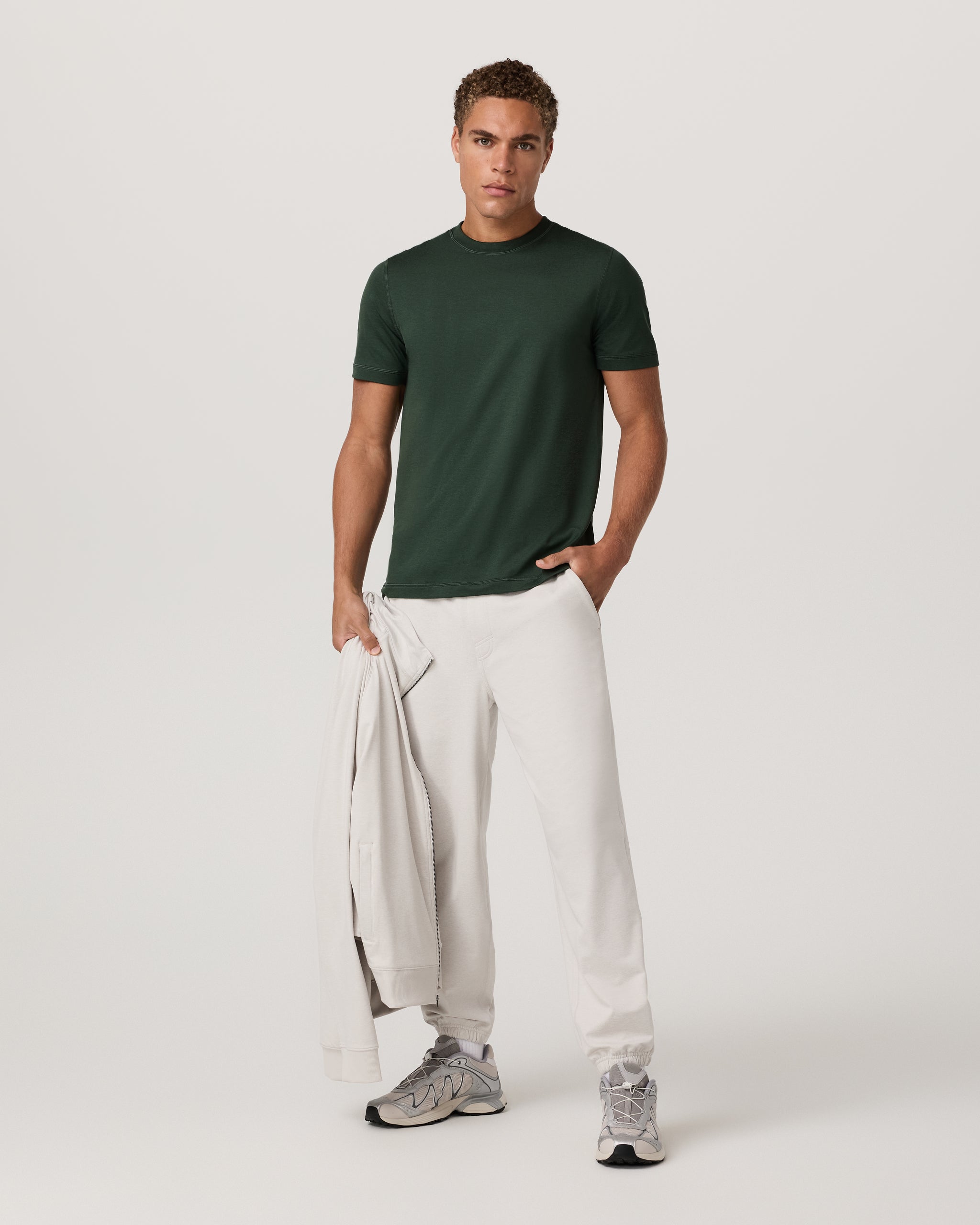 Short Sleeve Ponto Performance Tee | Spruce Heather - Image 4