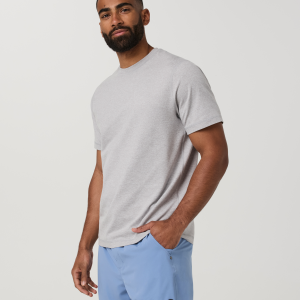 Short Sleeve Ponto Performance Tee | Light Heather Grey
