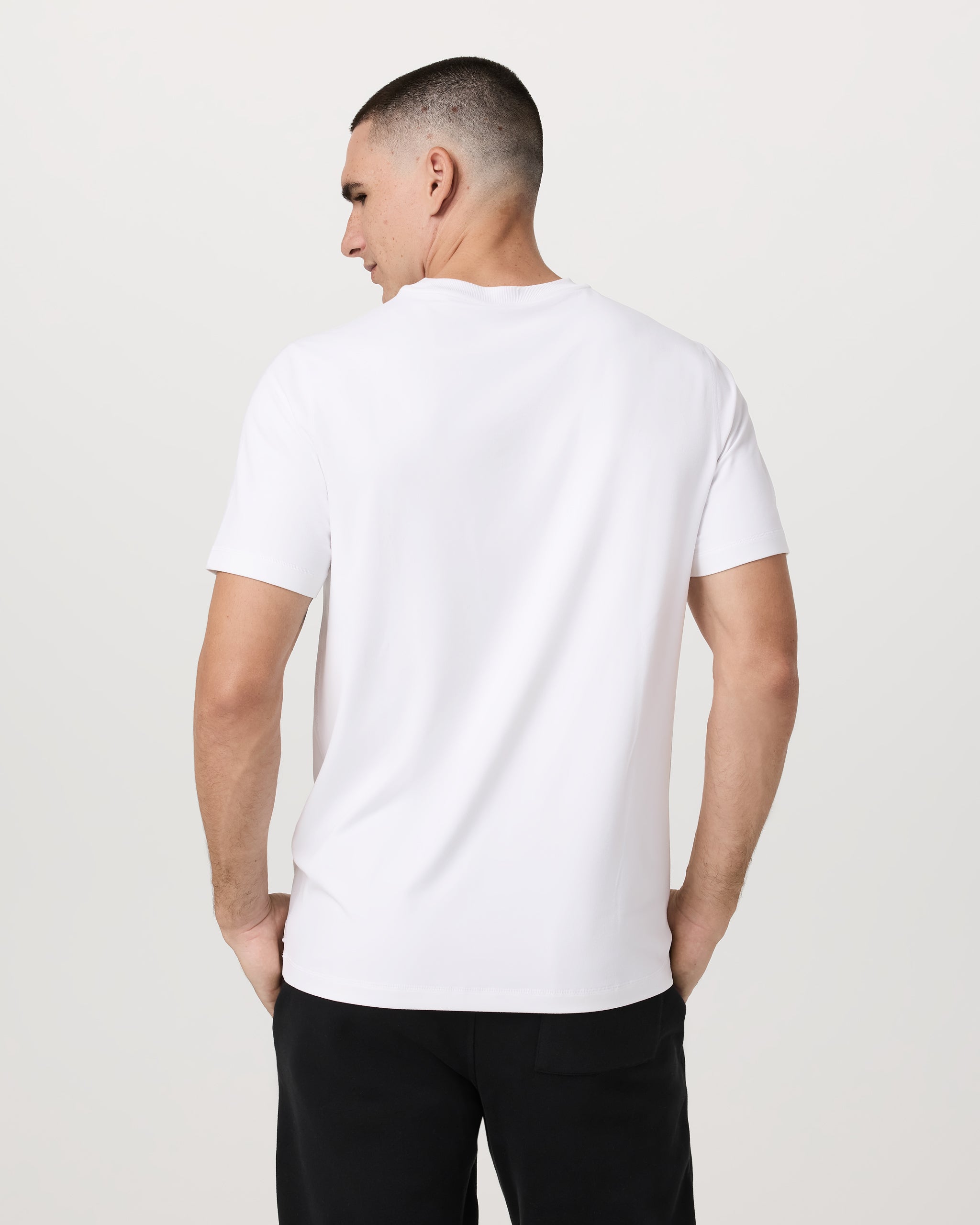 Short Sleeve Ponto Performance Tee | White - Image 3