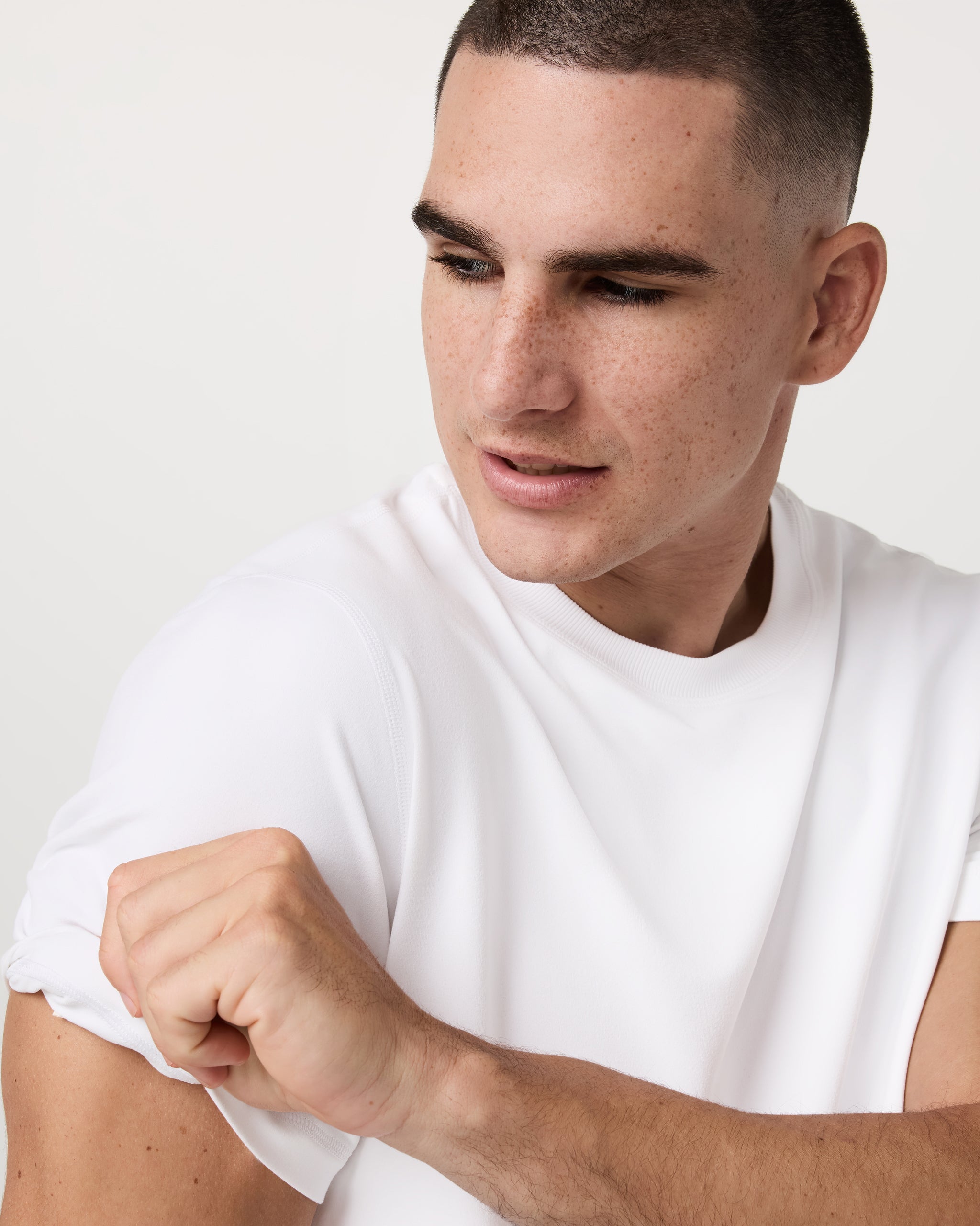 Short Sleeve Ponto Performance Tee | White - Image 2