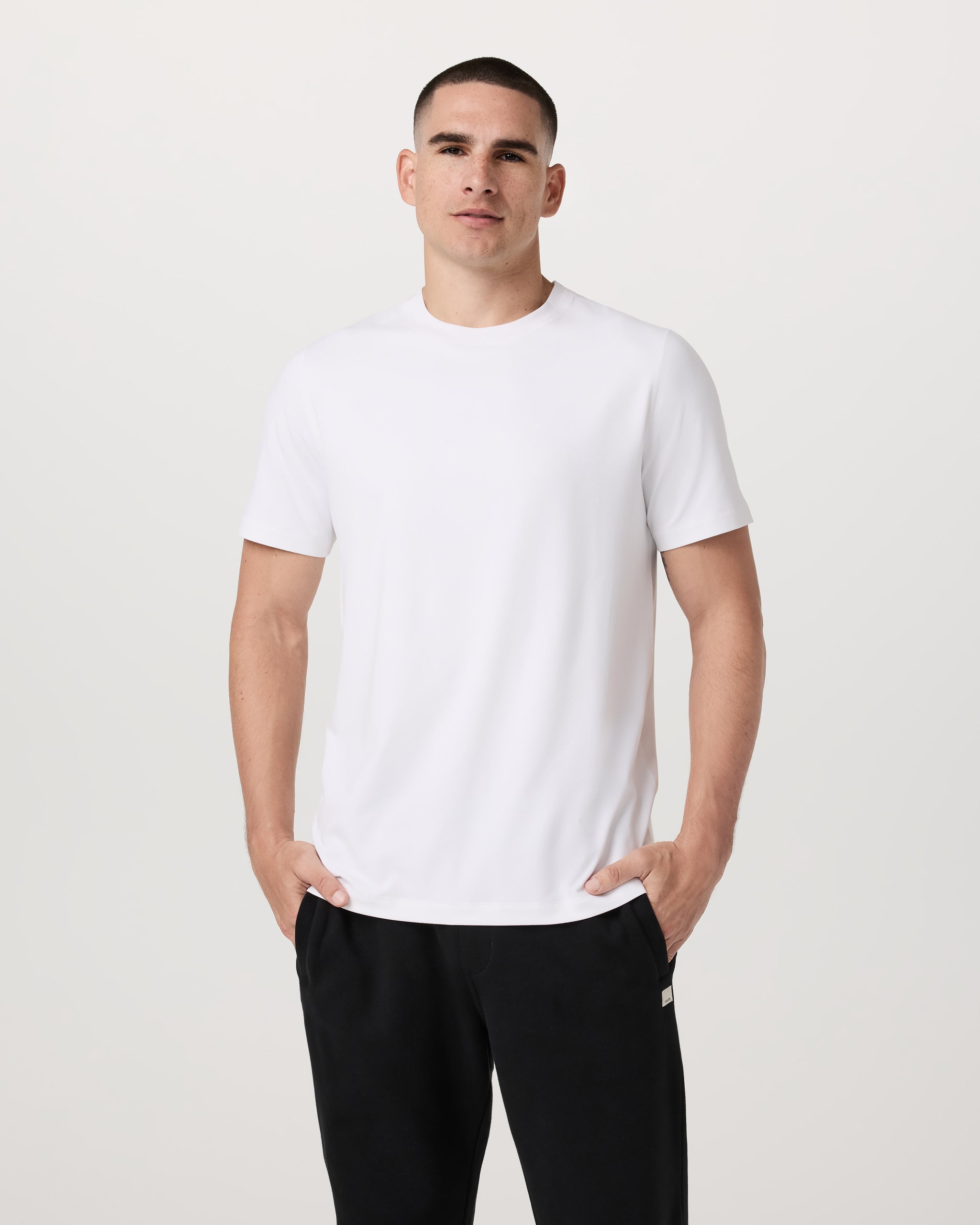 Short Sleeve Ponto Performance Tee | White - Image 5
