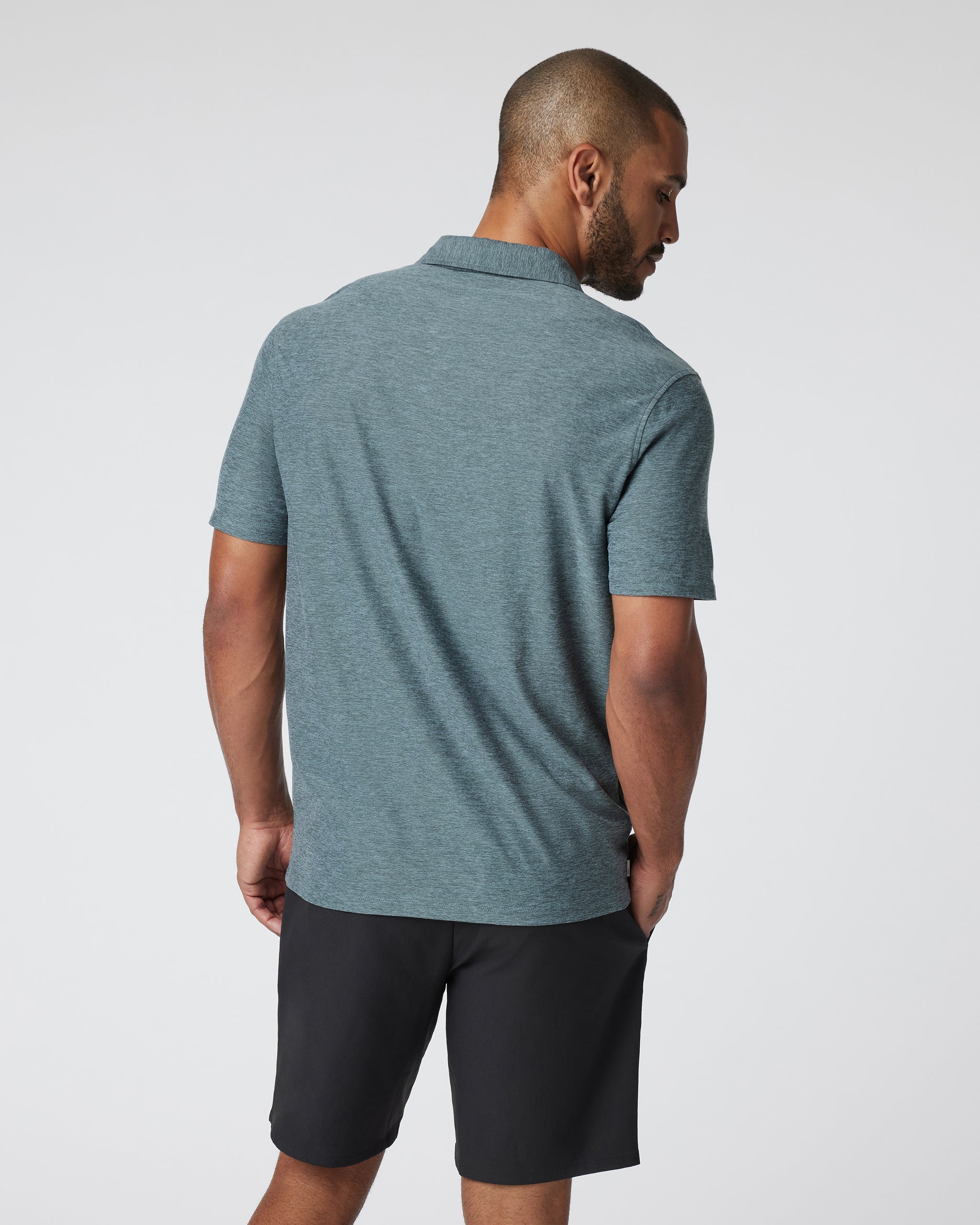 Short Sleeve Strato Button Down | Kashmir Heather - Image 2