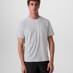 Short Sleeve Strato Pocket Tee - Relaxed Fit | Platinum Heather