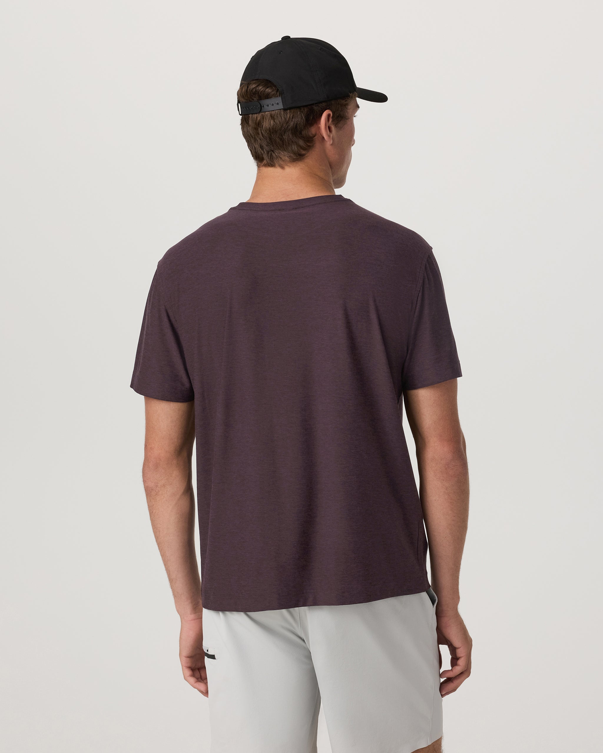 Short Sleeve Strato Pocket Tee - Relaxed Fit | Raisin Heather - Image 3
