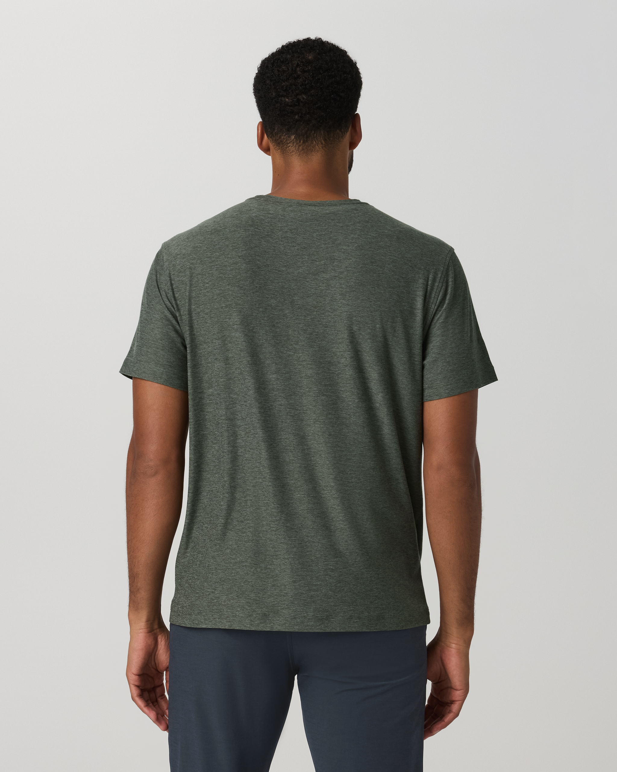 Short Sleeve Strato Pocket Tee - Relaxed Fit | River Rock Heather - Image 3