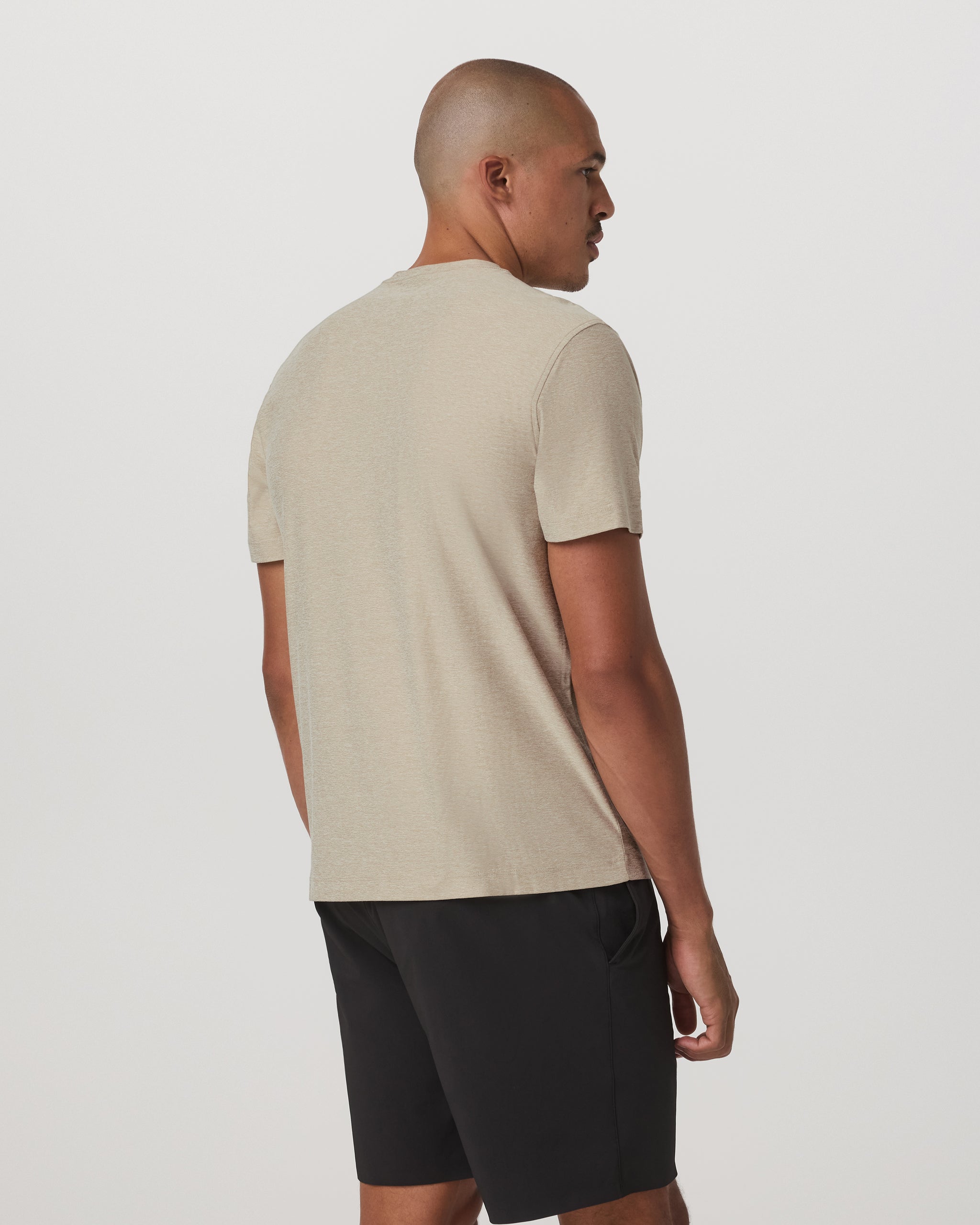 Short Sleeve Strato Pocket Tee - Relaxed Fit | Truffle Heather - Image 3