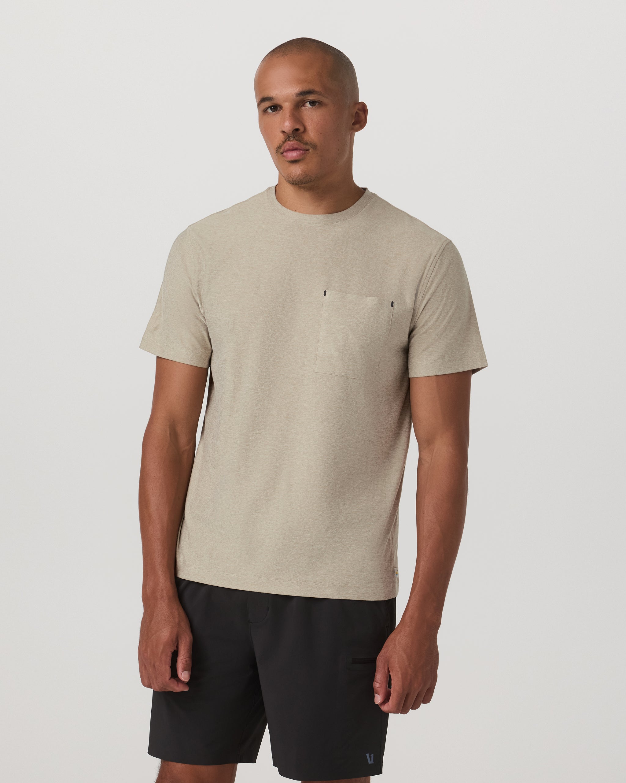 Short Sleeve Strato Pocket Tee - Relaxed Fit | Truffle Heather - Image 5