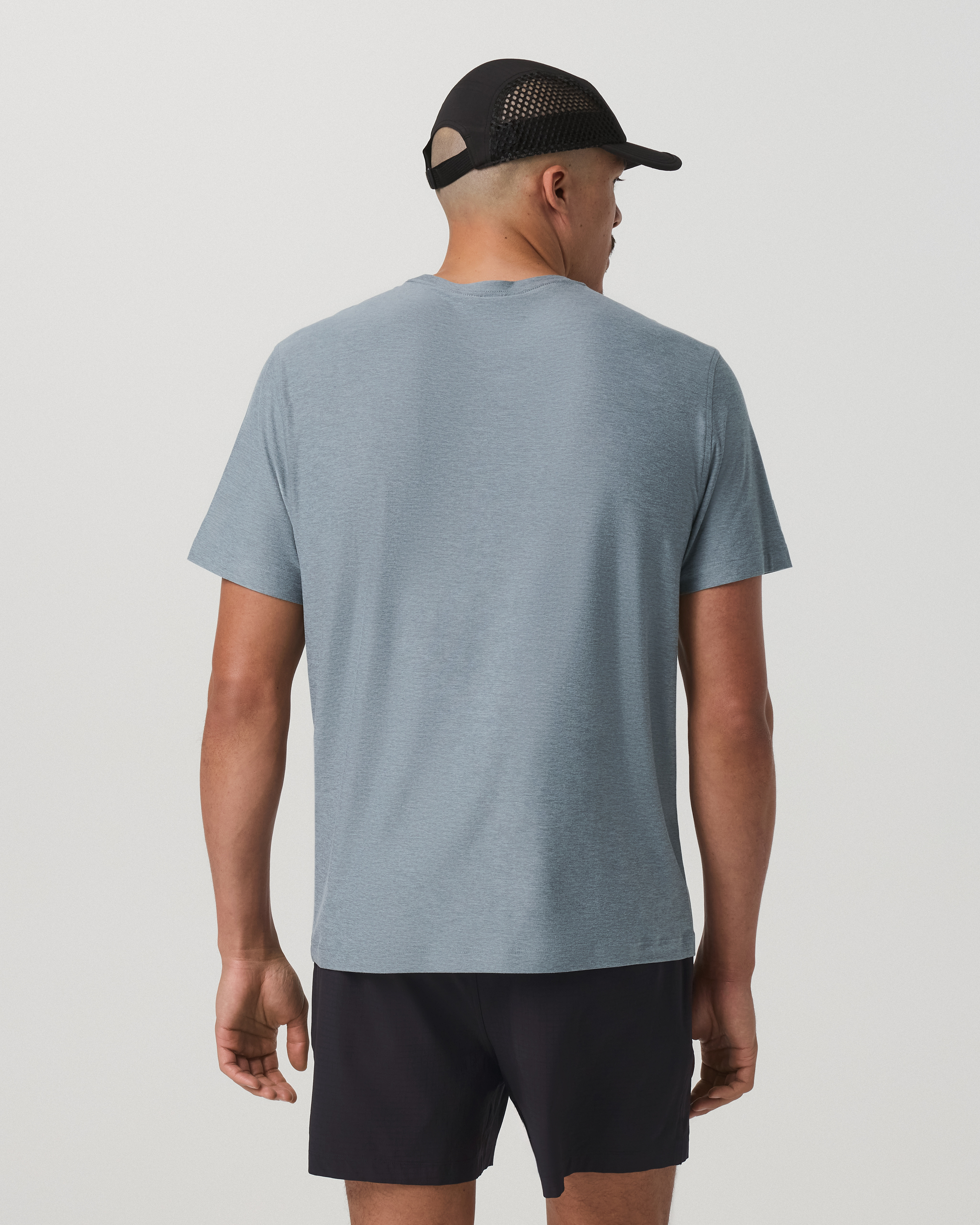 Short Sleeve Strato Pocket Tee - Relaxed Fit | Dusty Blue Heather - Image 3