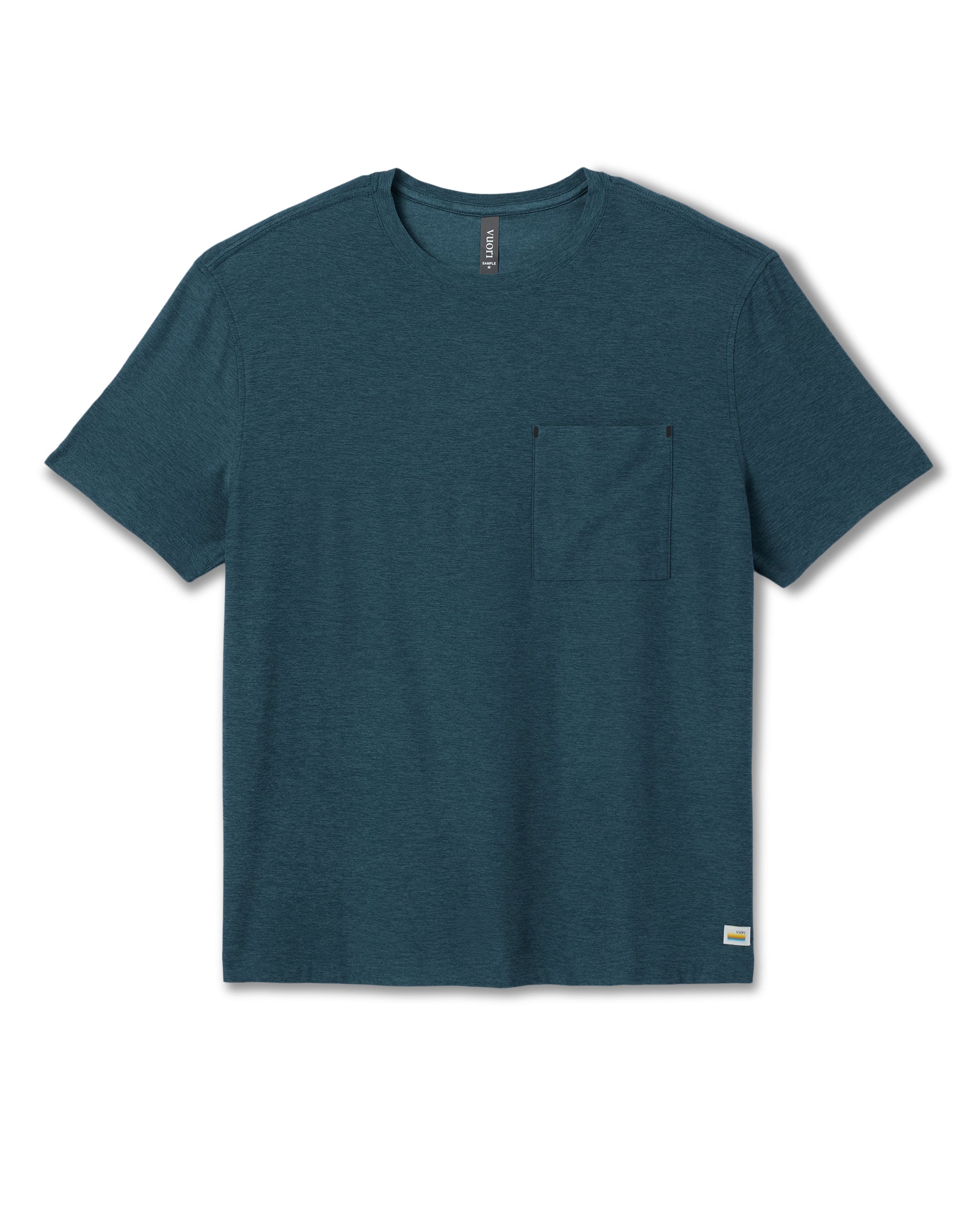 Short Sleeve Strato Pocket Tee - Relaxed Fit | Light Deep Sea Heather - Image 6